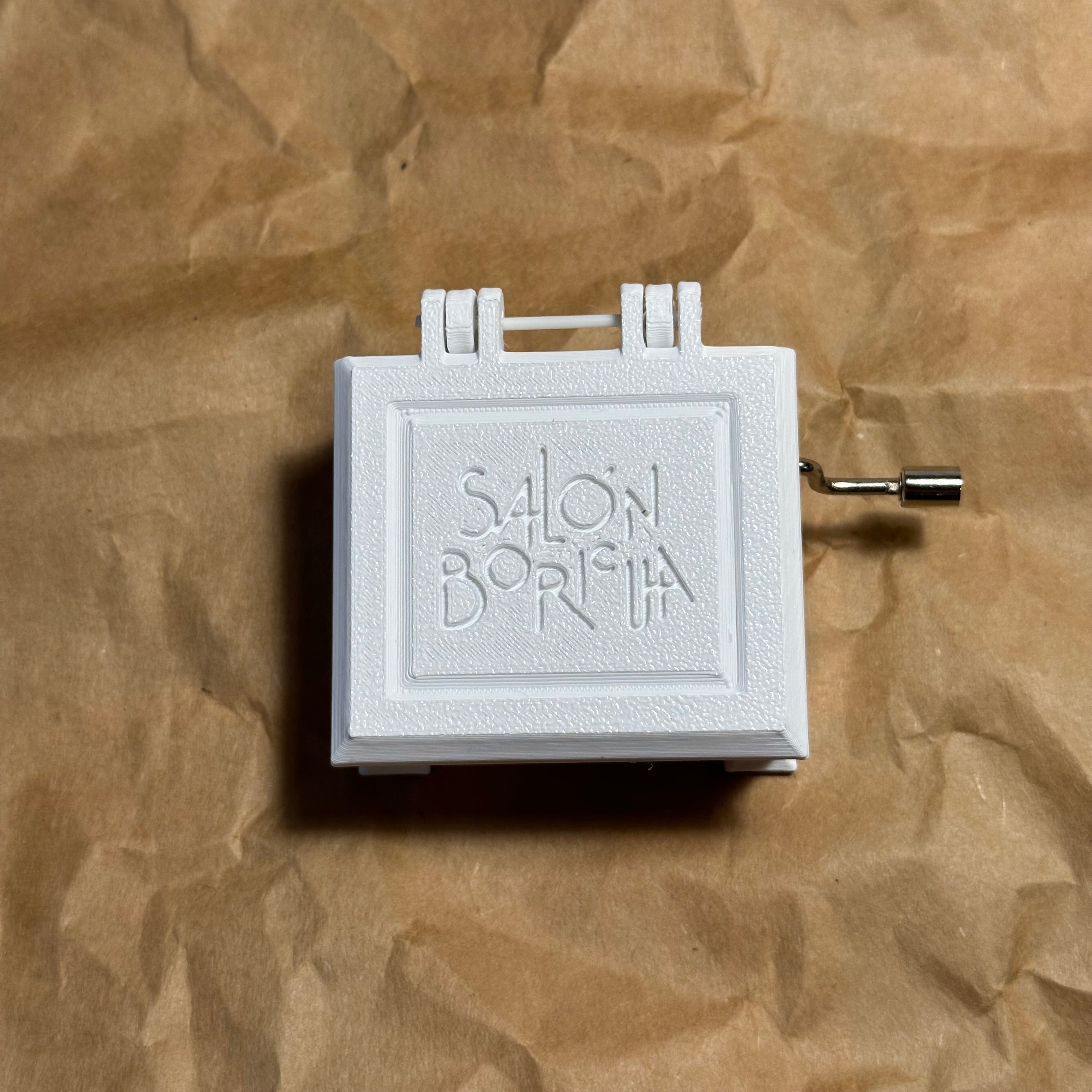 Cajita Musical #5 Blanca - La Borinqueña (Musical Box)