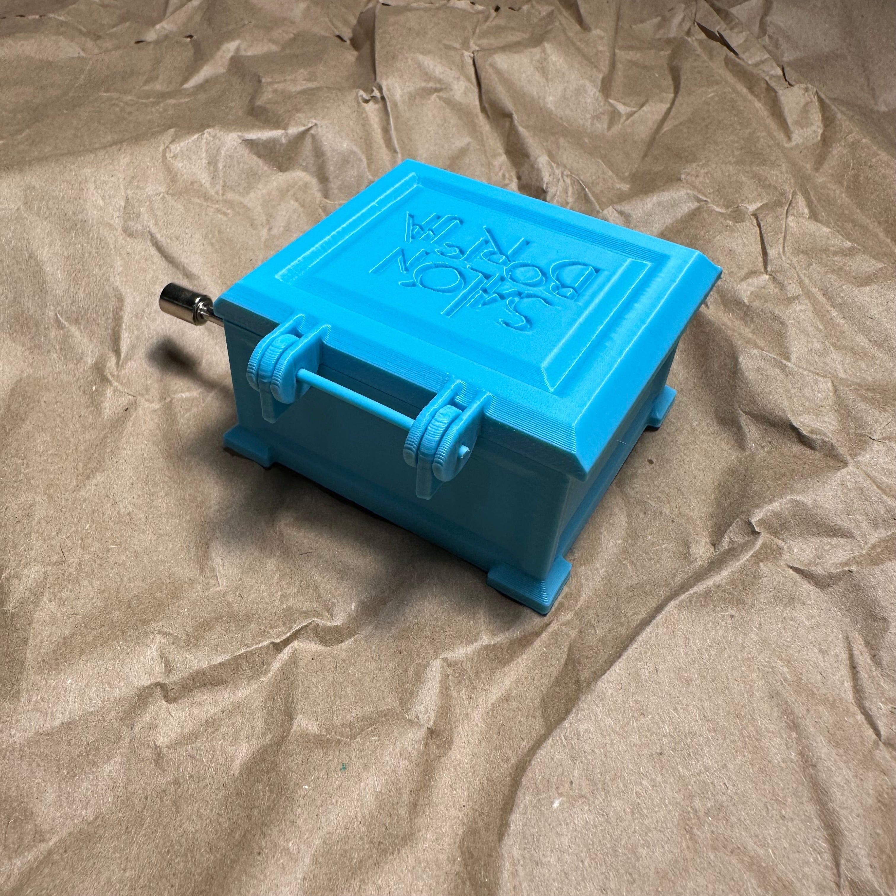 Cajita Musical #3 Azul - La Borinqueña (Musical Box)