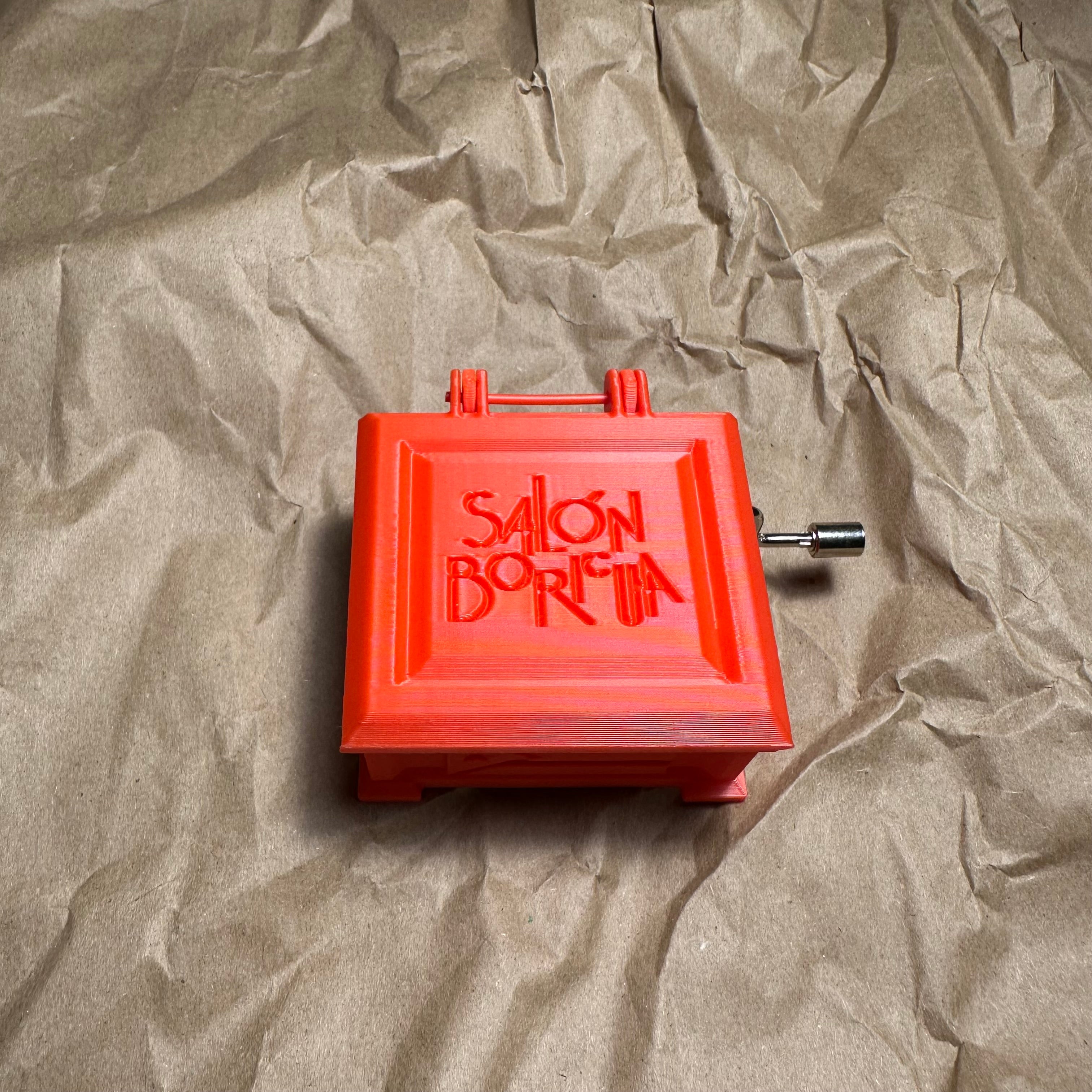 Cajita Musical #2 Rojo - La Borinqueña (Musical Box)