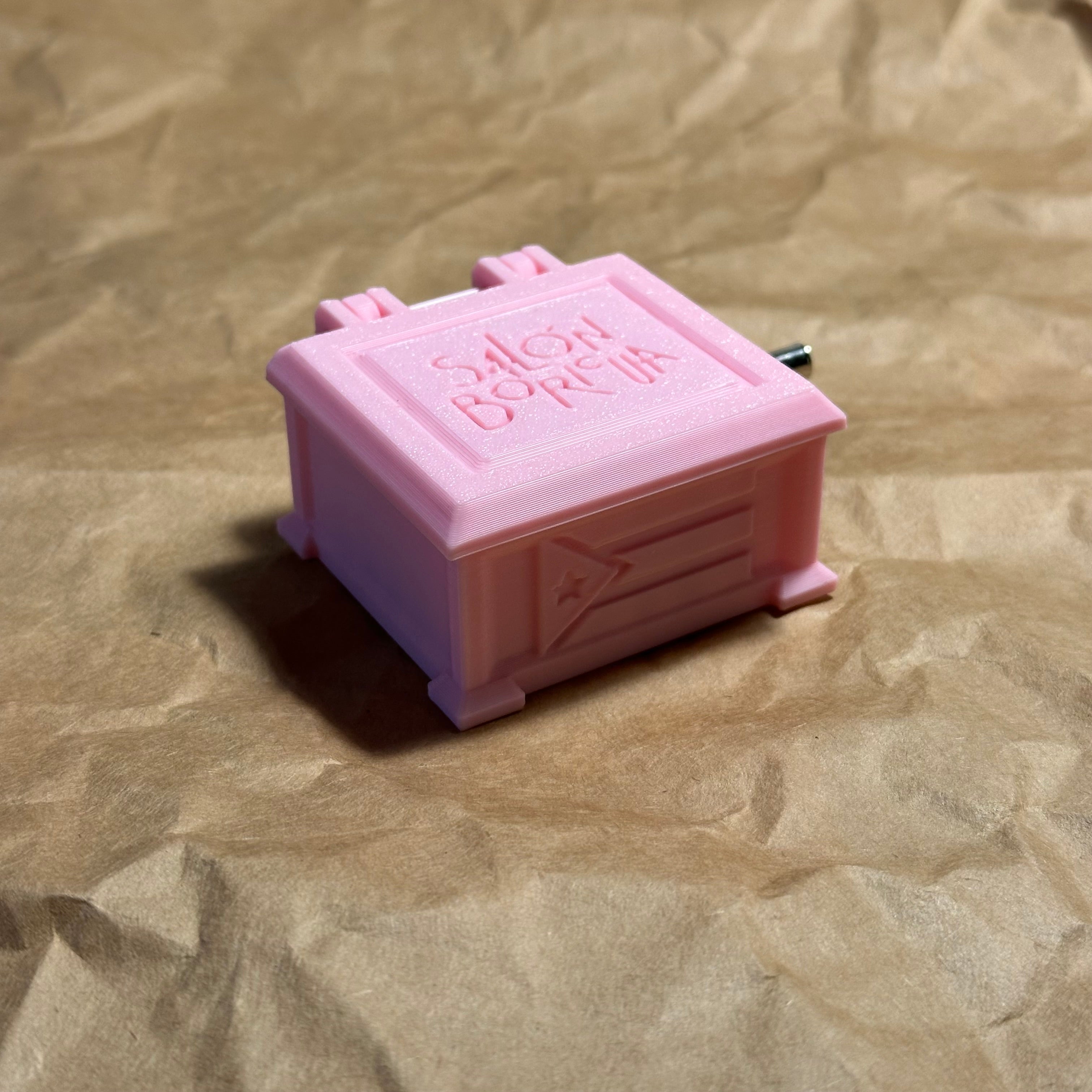 Cajita Musical #7 Rosa - La Borinqueña (Musical Box)