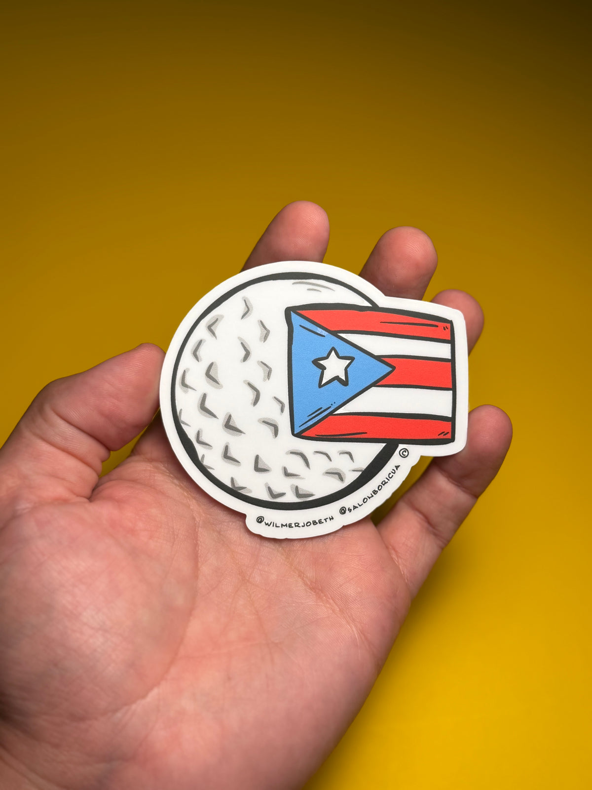 Bola de Golf - Golf Ball (Premium Sticker)