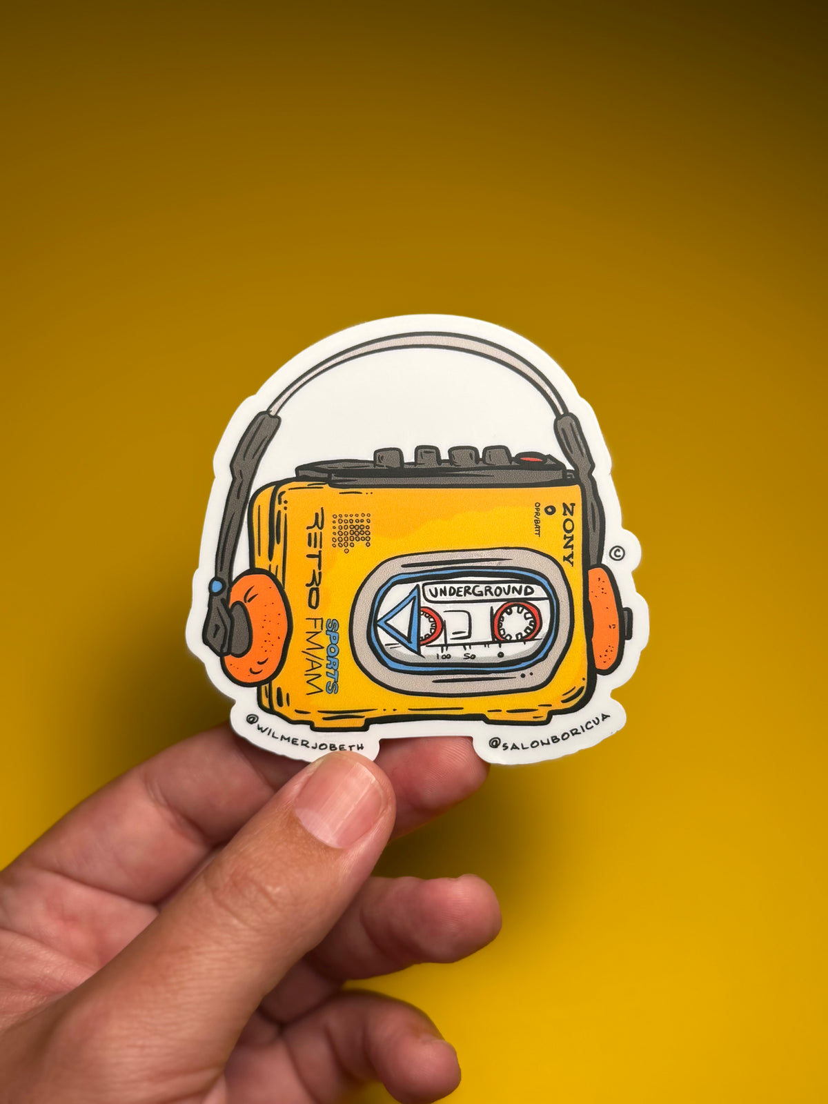 Underground Retro Cassette (Premium Sticker)