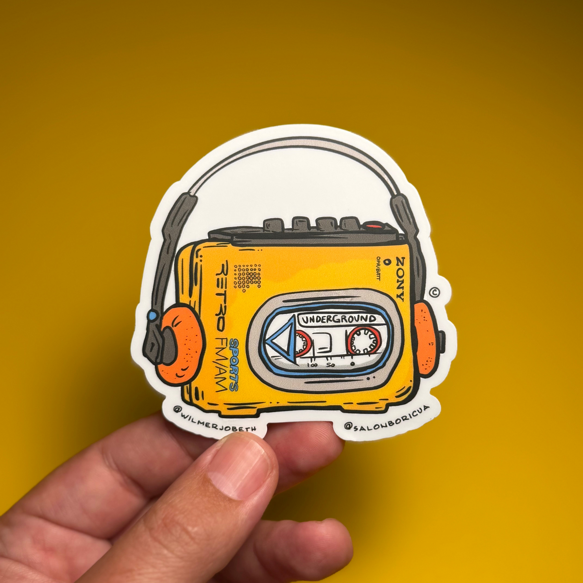 Underground Retro Cassette (Premium Sticker)
