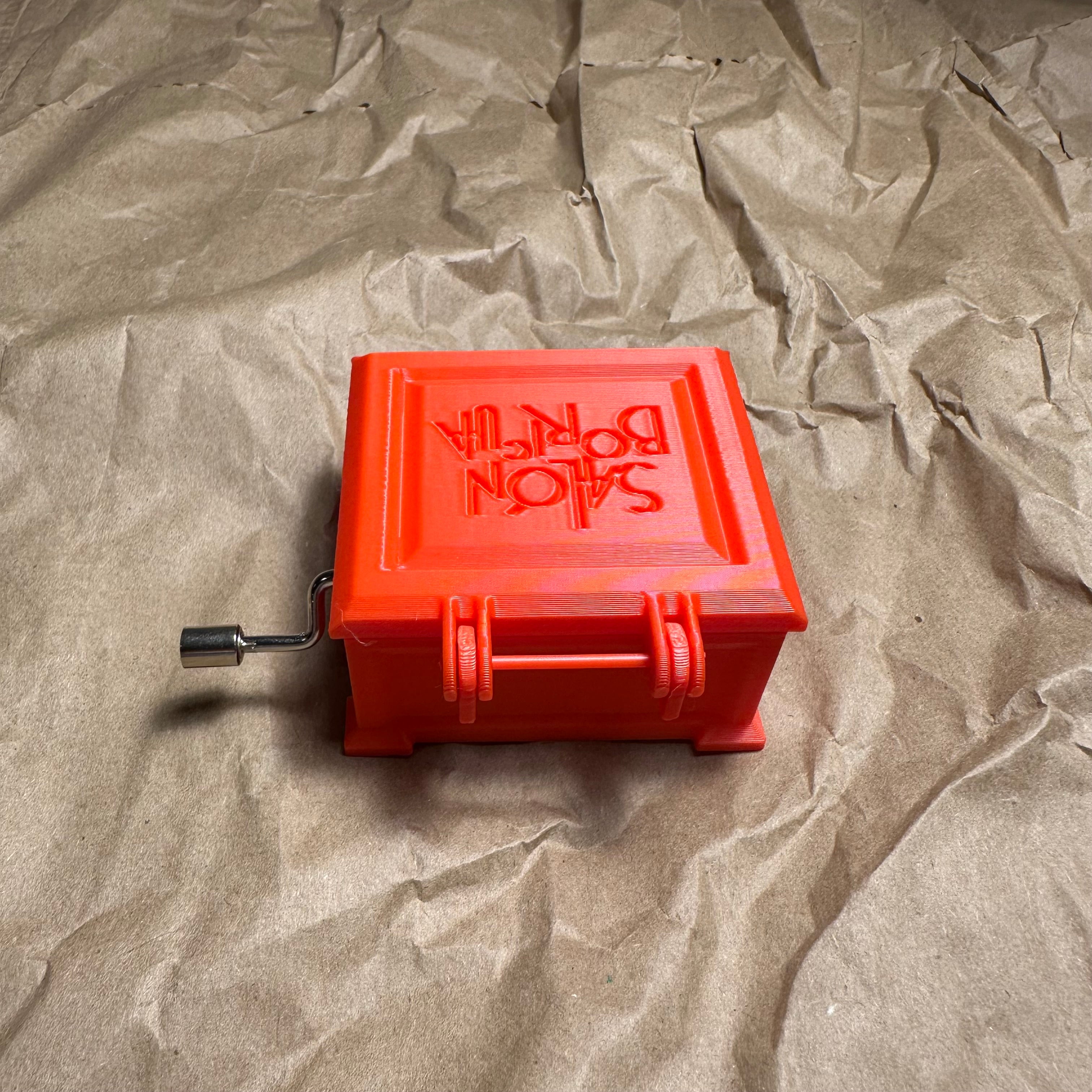 Cajita Musical #2 Rojo - La Borinqueña (Musical Box)