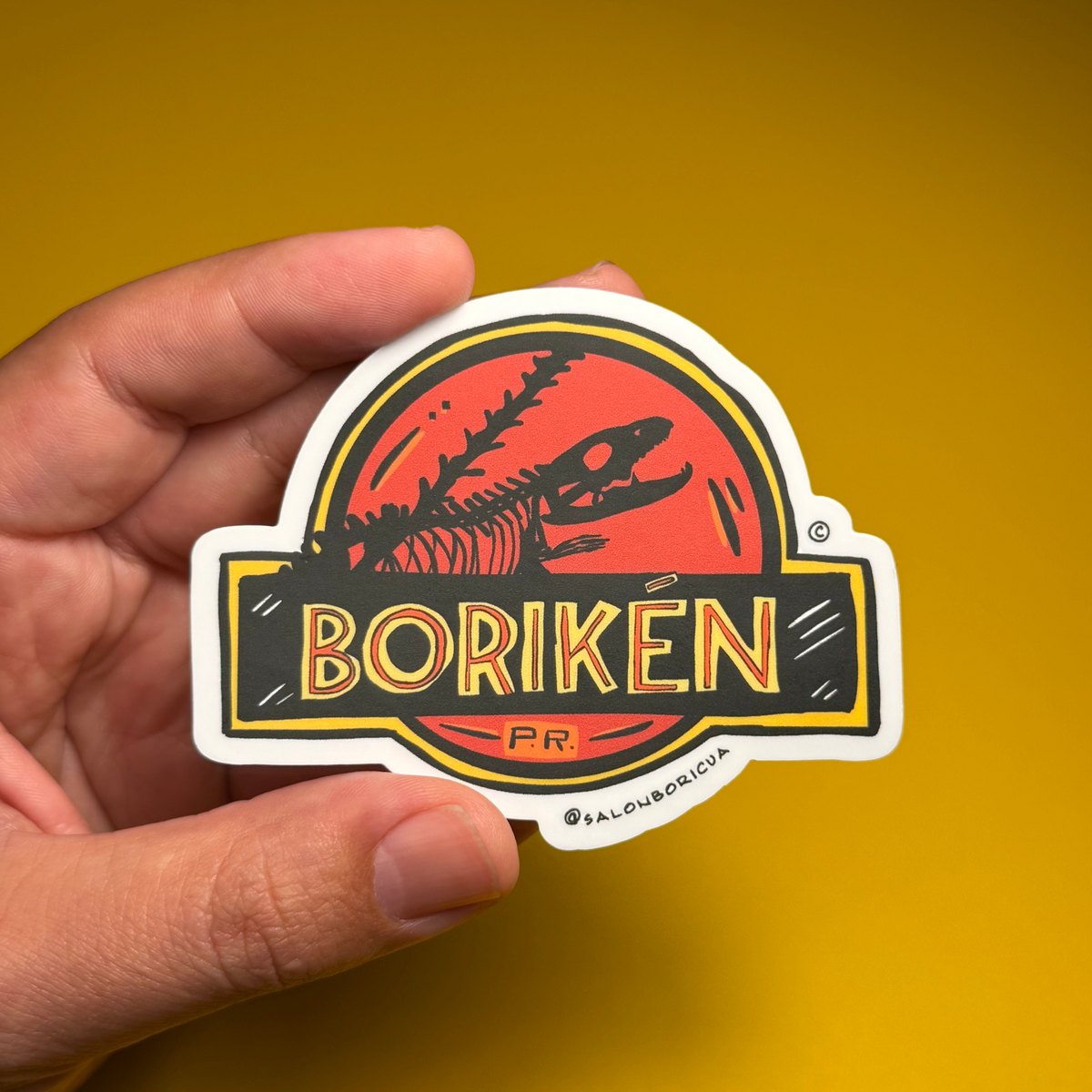 Borikén Jurásico (Premium Sticker)