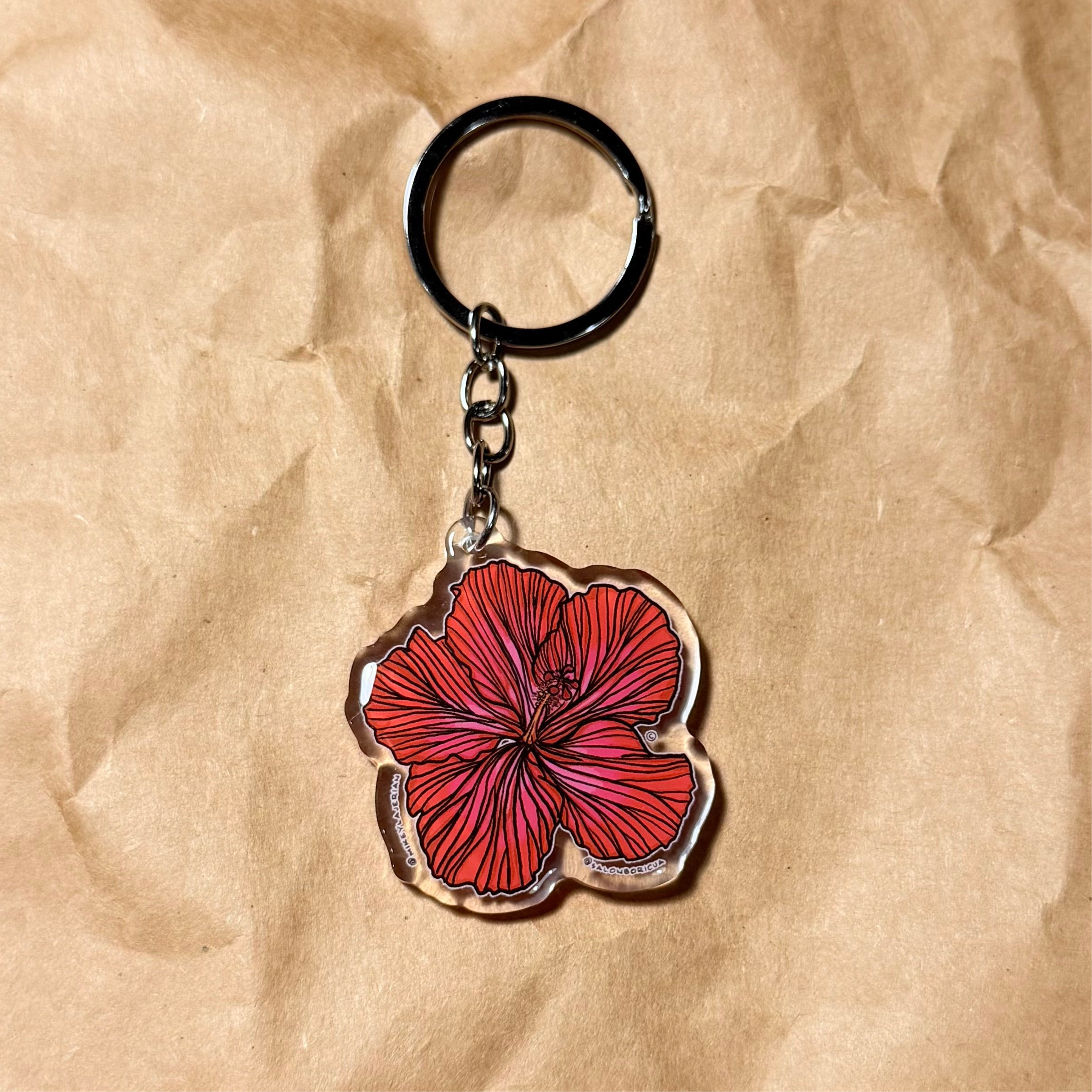 Keychain: Flor de Amapola Roja (Keychain)