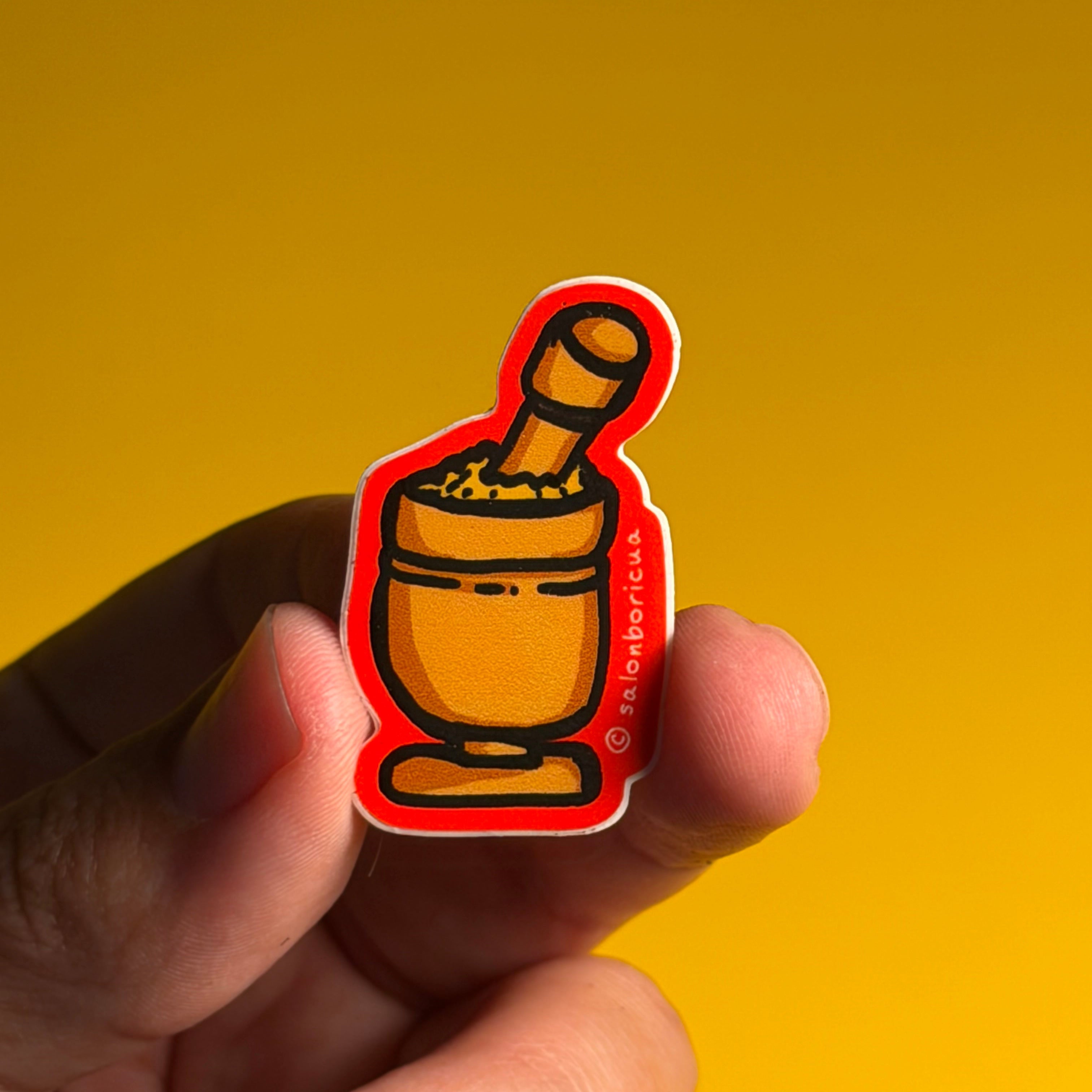Mini: Mofongo en Pilón (Mini Sticker)