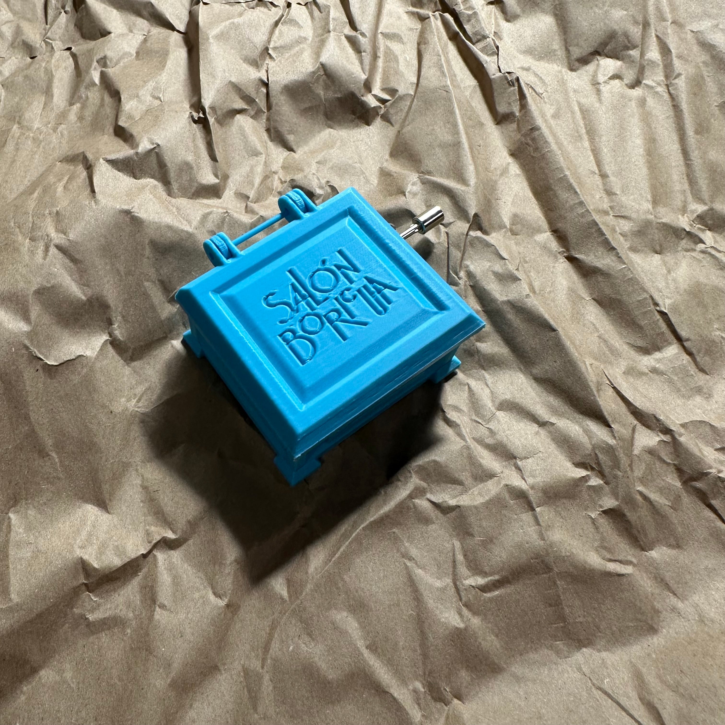 Cajita Musical #3 Azul - La Borinqueña (Musical Box)