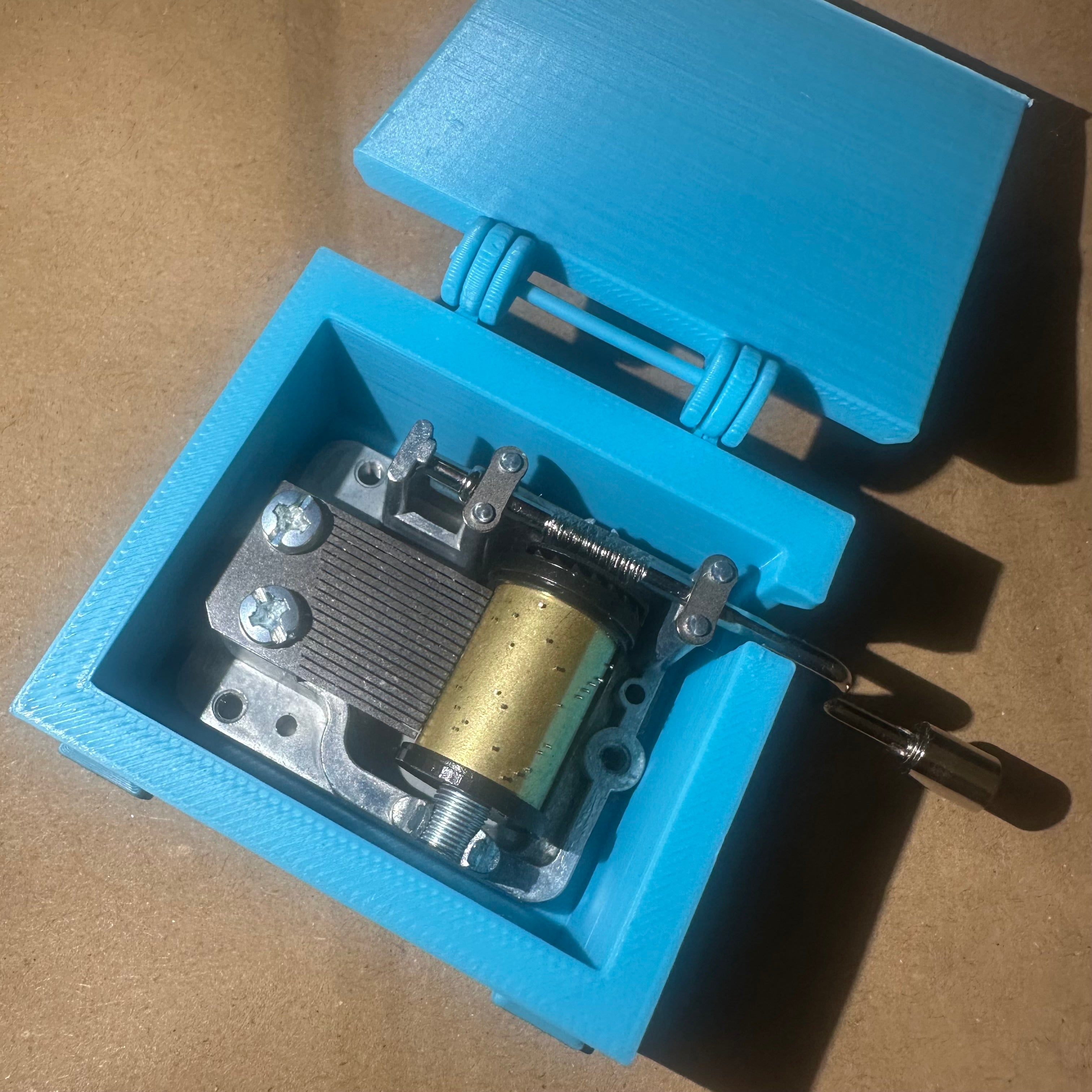 Cajita Musical #3 Azul - La Borinqueña (Musical Box)