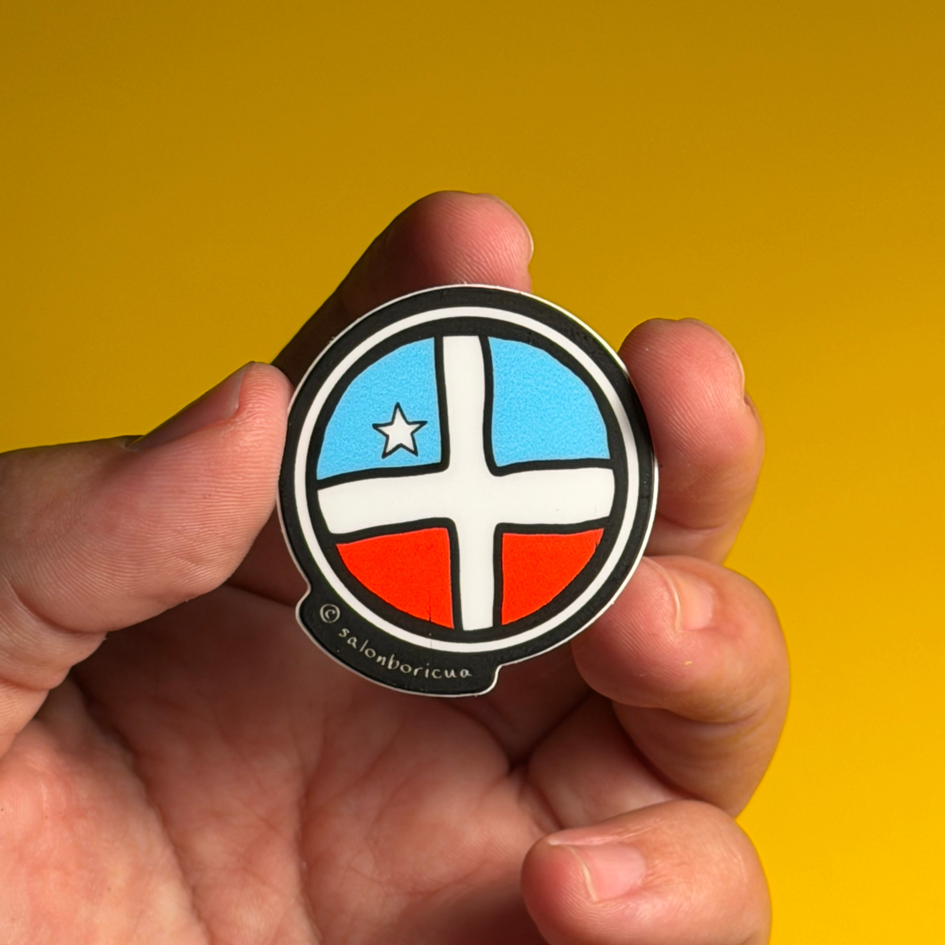 Mini Sticker: Bandera de Lares (Premium Sticker)