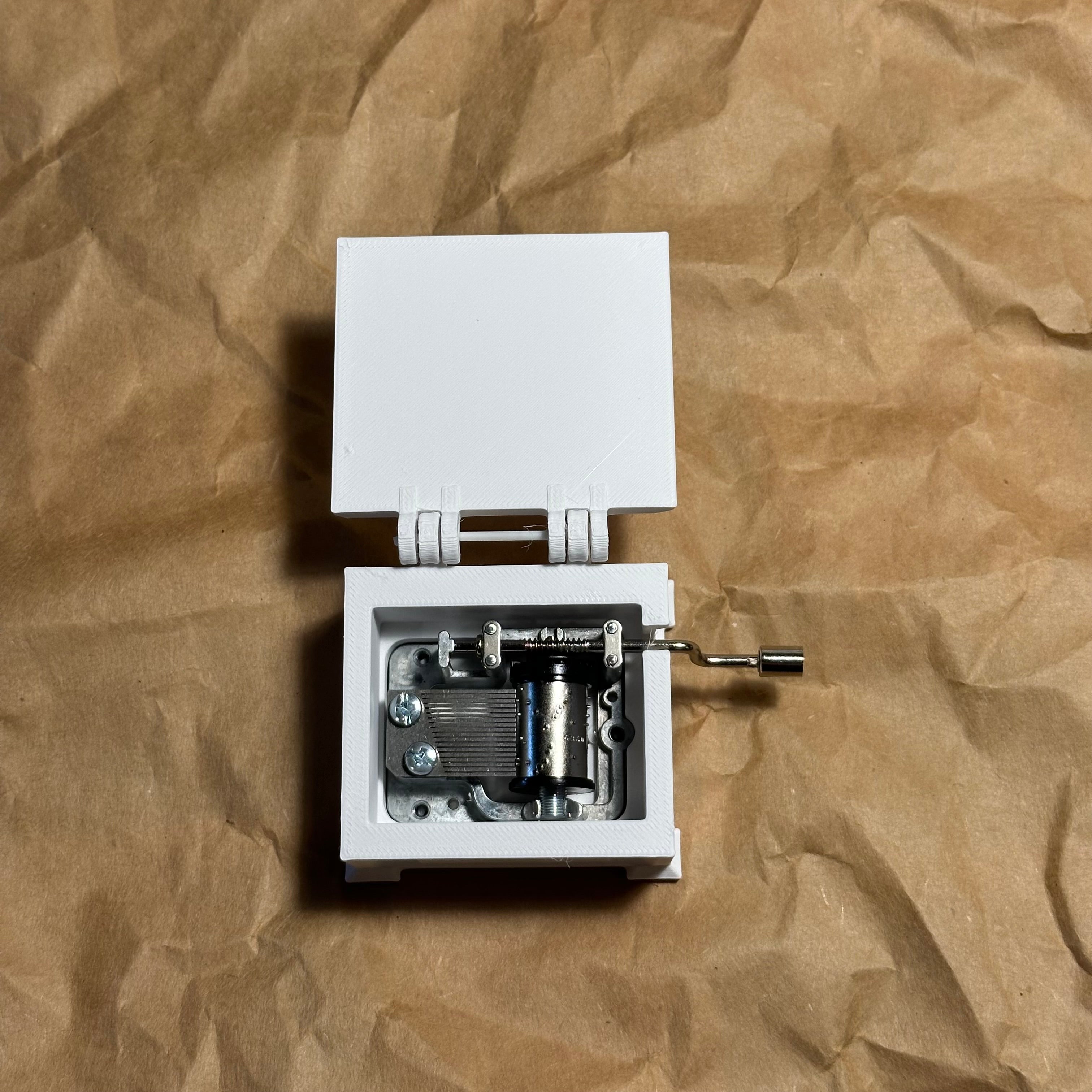 Cajita Musical #5 Blanca - La Borinqueña (Musical Box)