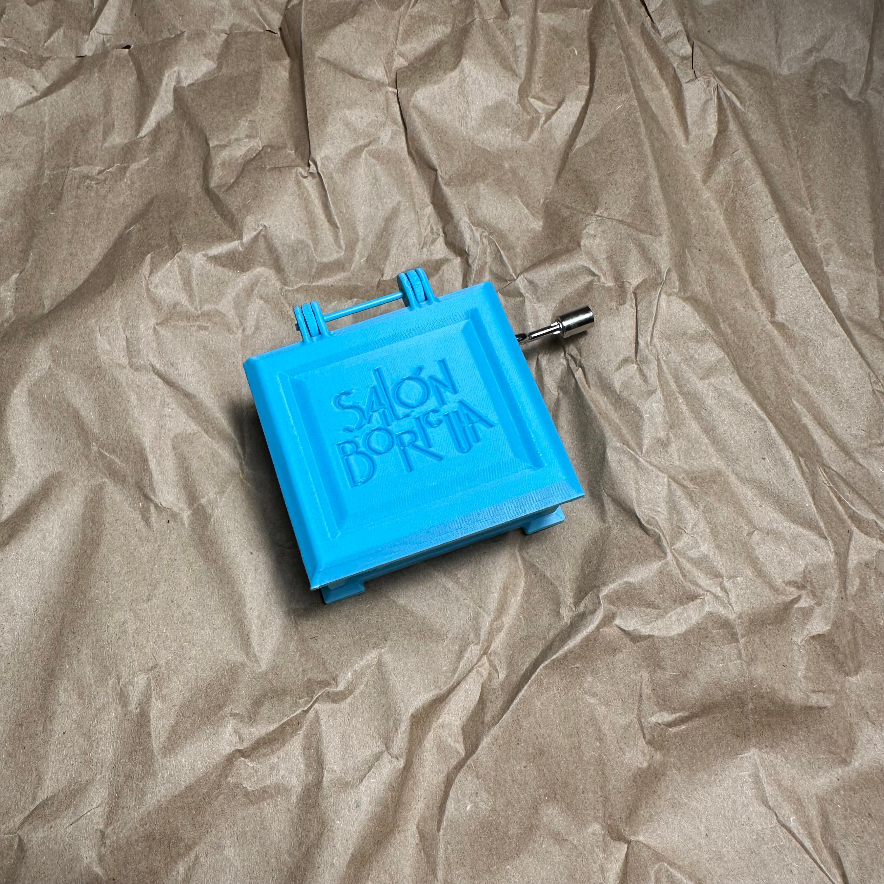 Cajita Musical #3 Azul - La Borinqueña (Musical Box)