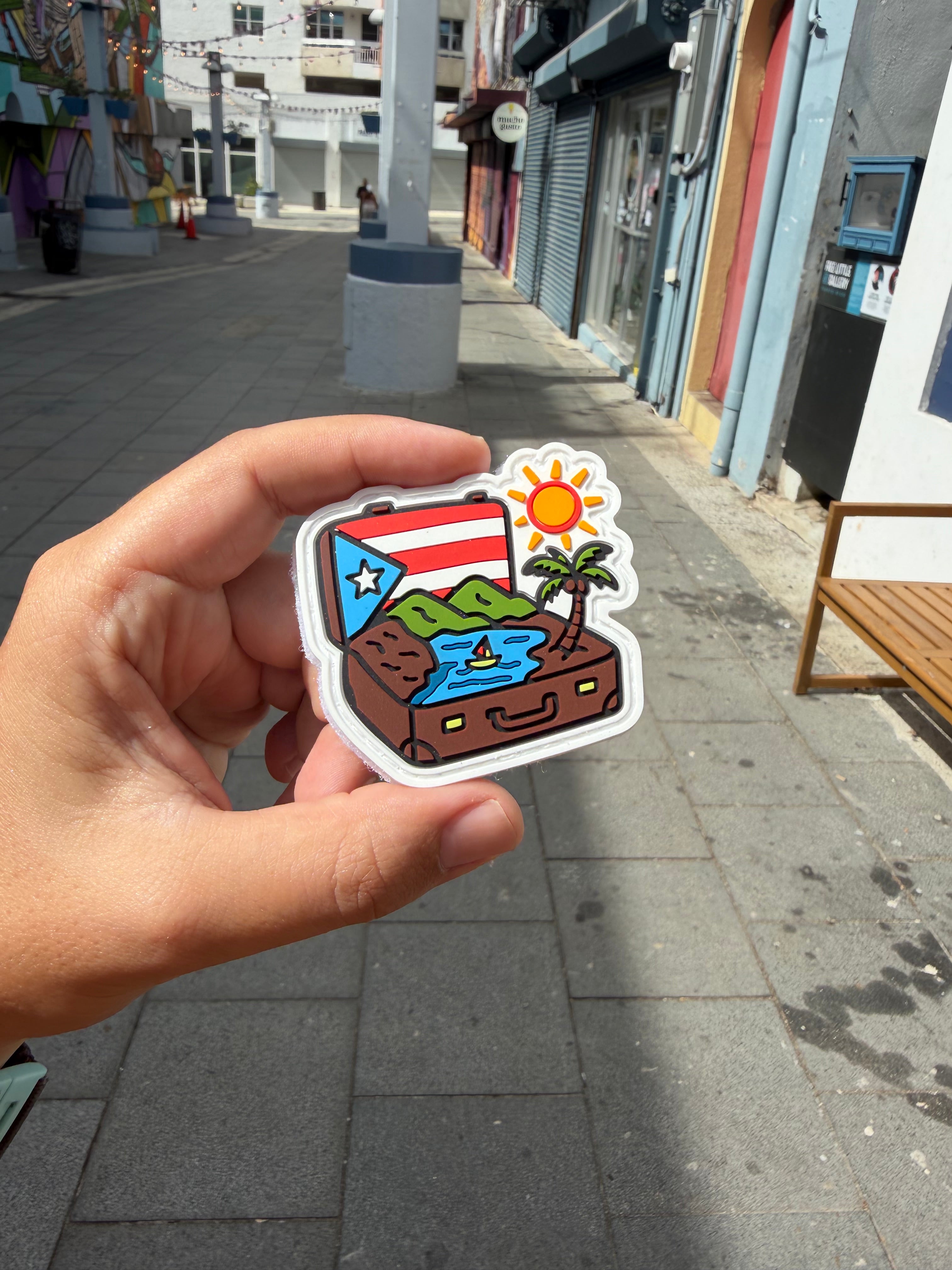 Parcho PVC/Velcro: Mi Maleta Boricua (Patch)