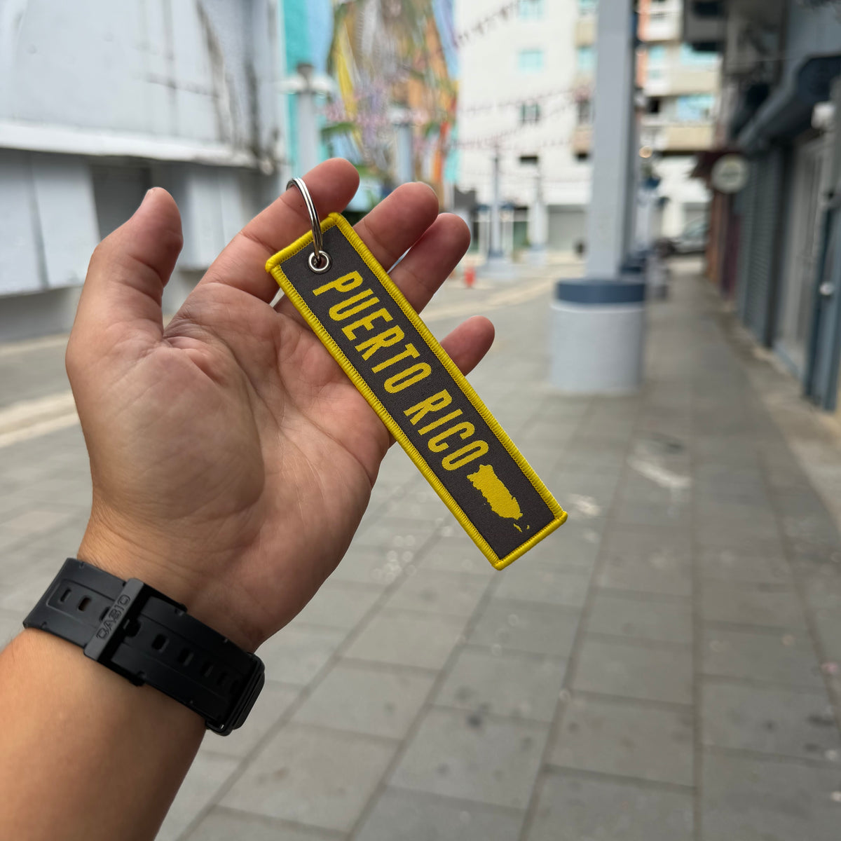 Llavero: Puerto Rico Archipiélago - Dark Grey (Keytag)