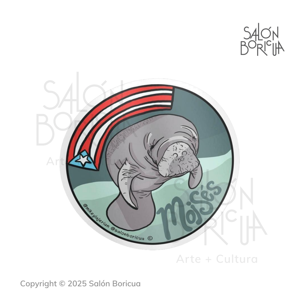 El Manatí Moisés (Premium Sticker)