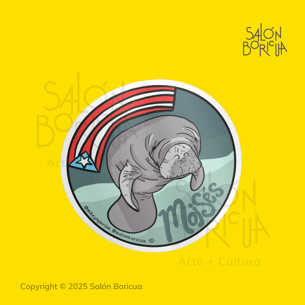 El Manatí Moisés (Premium Sticker)