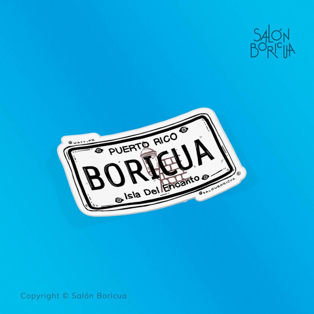 Tablilla Clásica Boricua (Premium Sticker)