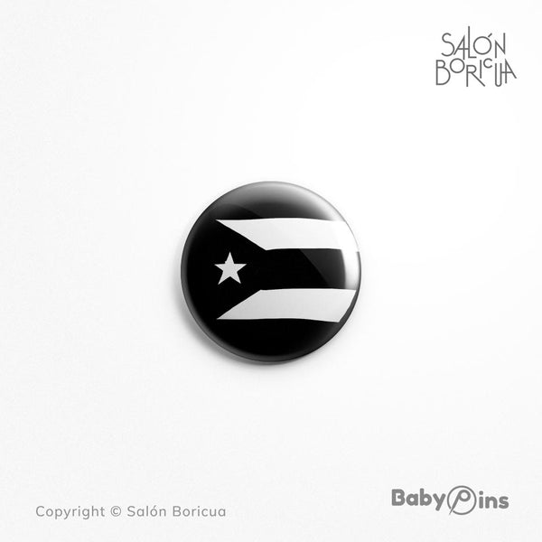 Pin: #94 Bandera PR - Black (BabyPins™)