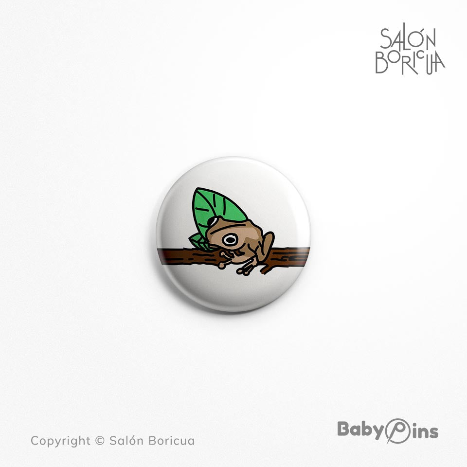 Pin: #100 Coquí Boricua (BabyPins™)