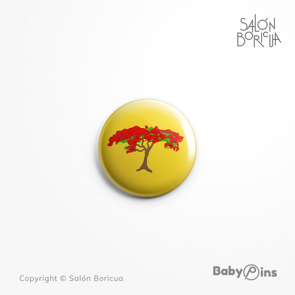 Pin: #21 Árbol Flamboyán Rojo (BabyPins™)