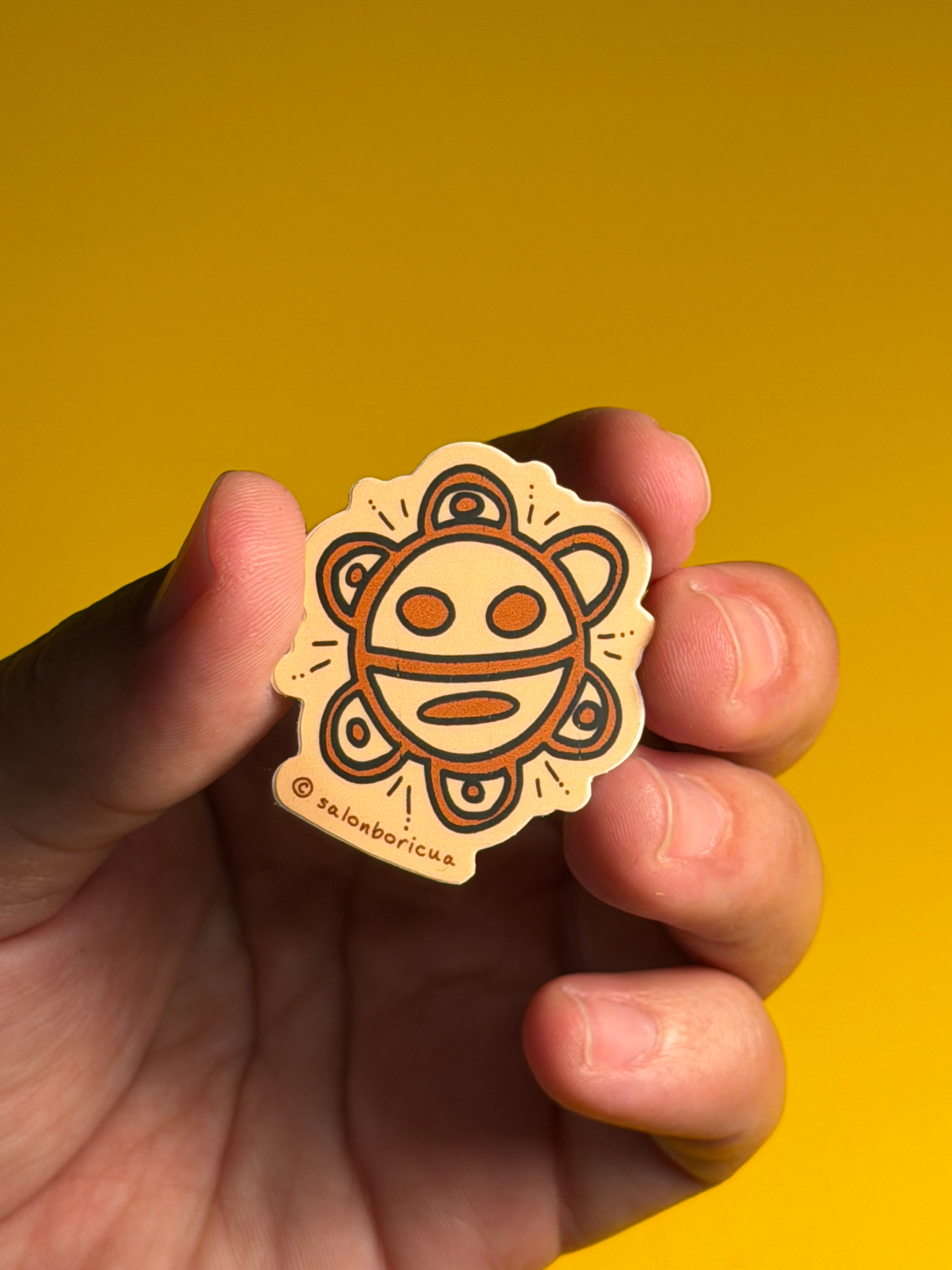 Mini Sticker: Sol Taíno (Premium Sticker)