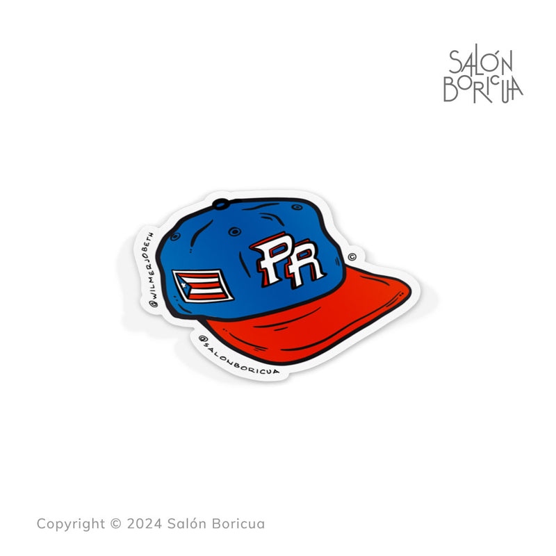 Gorra de PR - Azul (Premium Sticker)