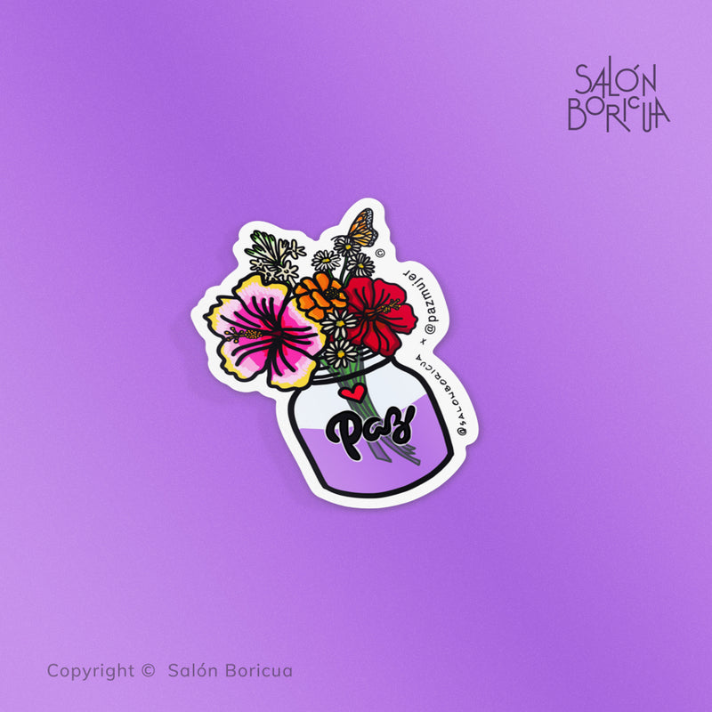 Paz Mujer x SB - Florecer en Paz (Premium Sticker) - Limited Edition