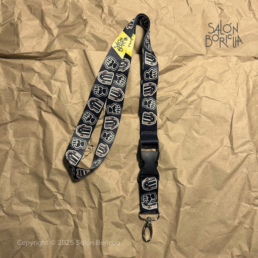 Black Puerta/Puño en Resistencia (Lanyard)