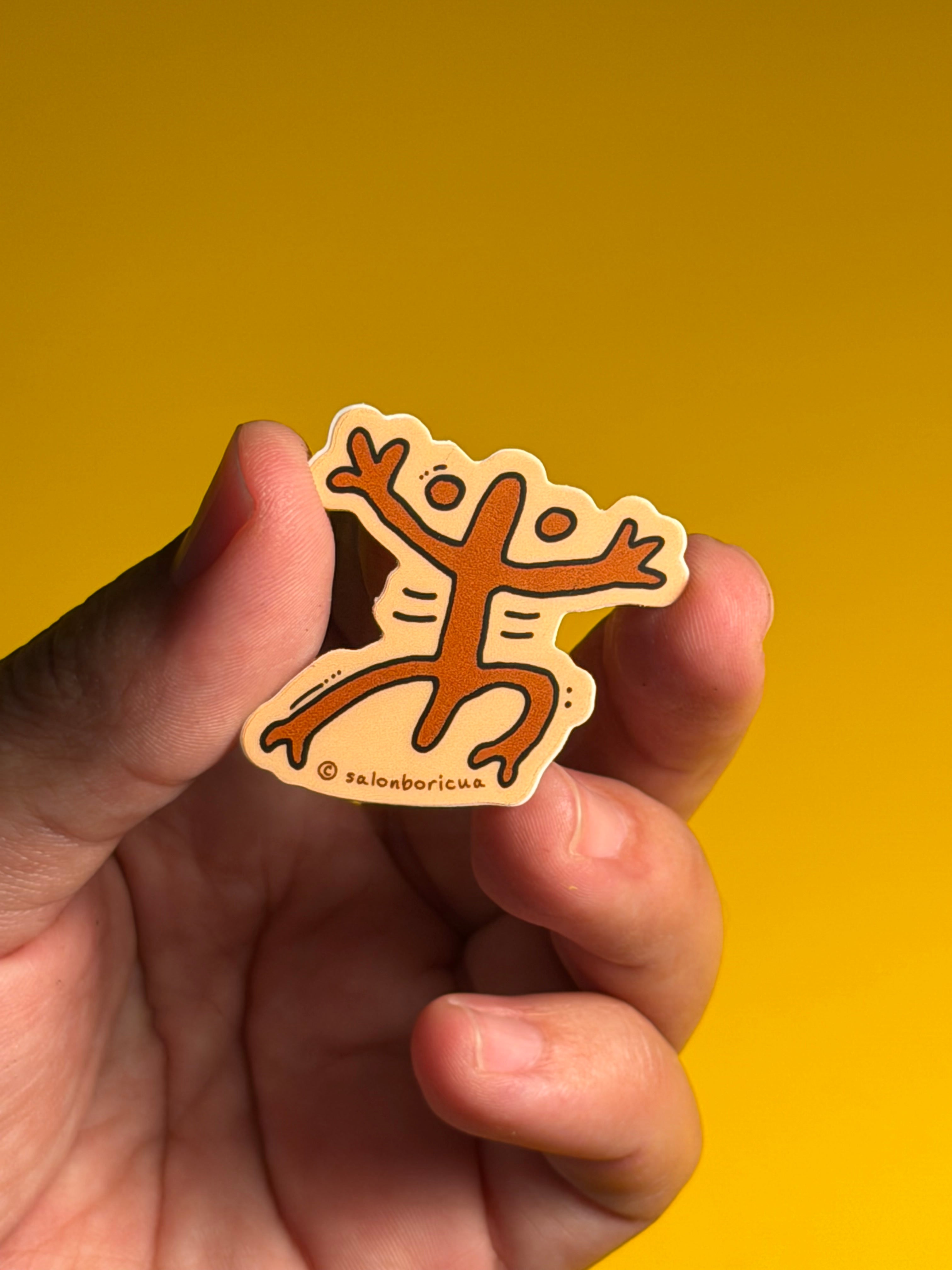 Mini Sticker: Coqui Taíno (Premium Sticker)