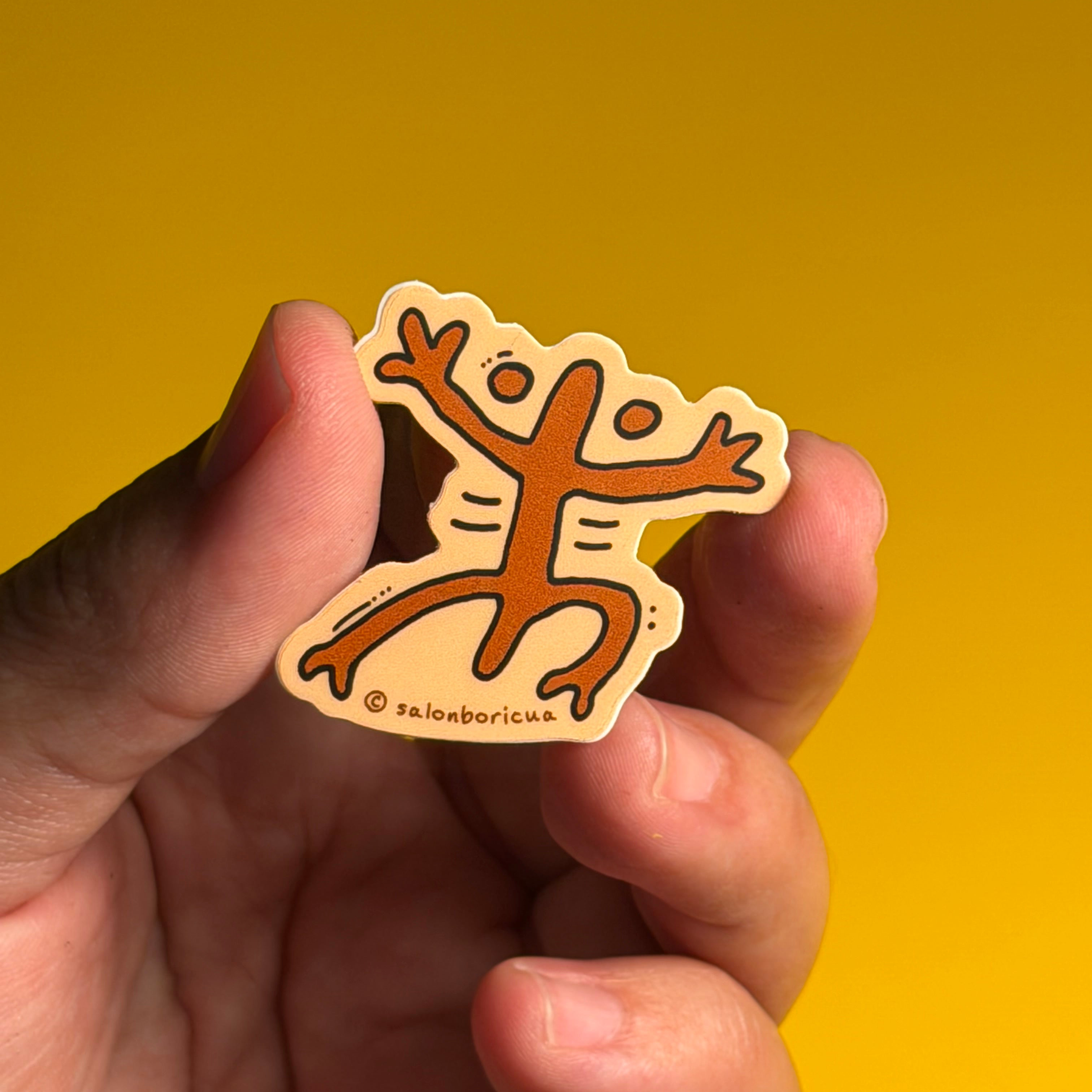 Mini Sticker: Coqui Taíno (Premium Sticker)