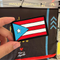 Parcho PVC/Velcro: Bandera de Puerto Rico rectangular - Sky Blue (Patch)