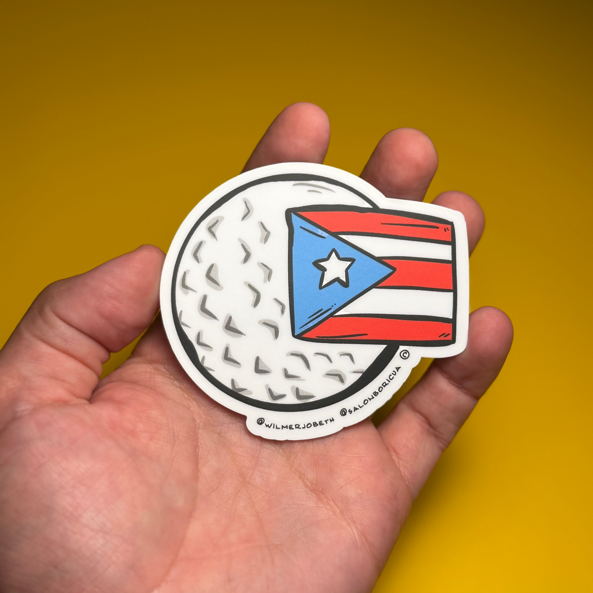 Bola de Golf - Golf Ball (Premium Sticker)