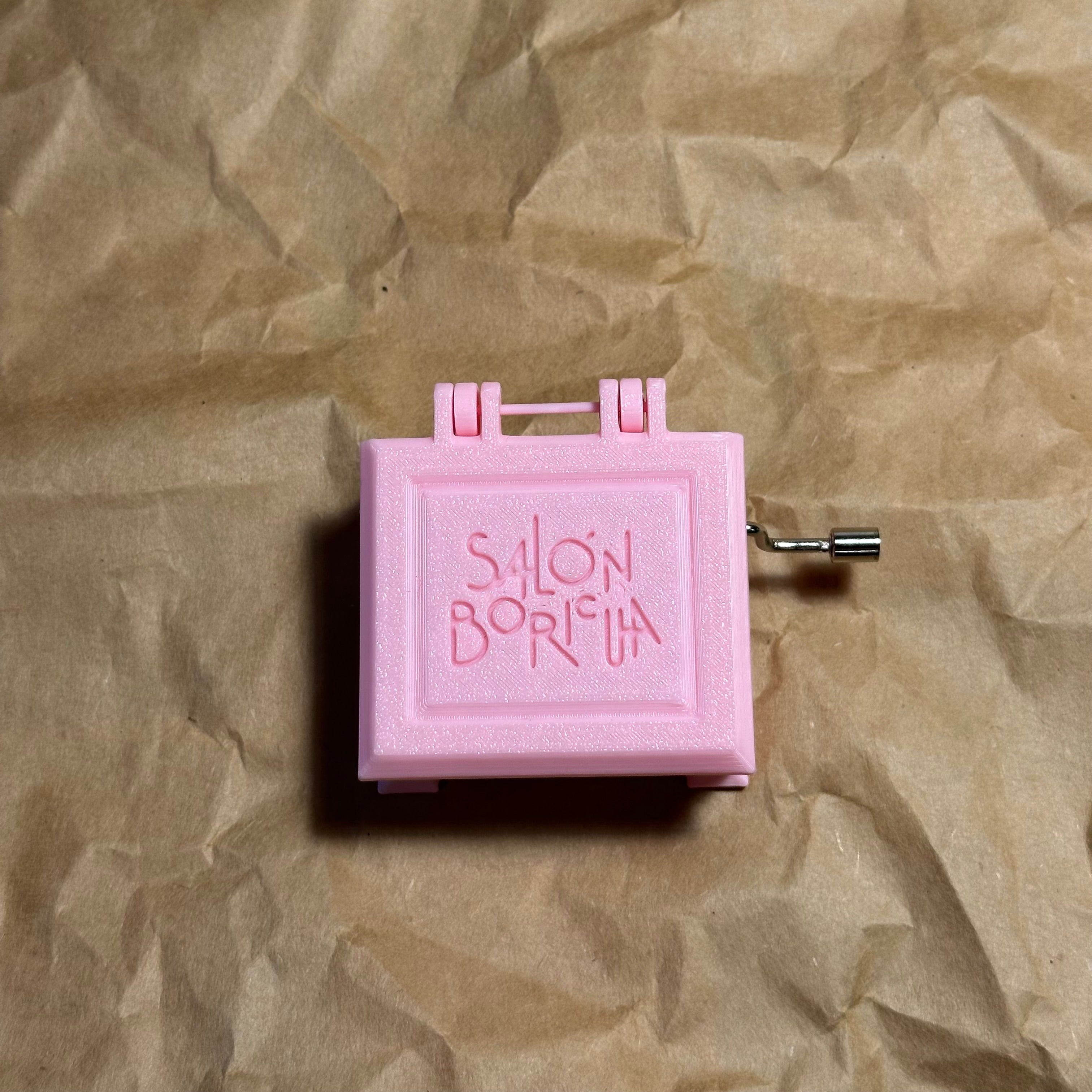 Cajita Musical #7 Rosa - La Borinqueña (Musical Box)