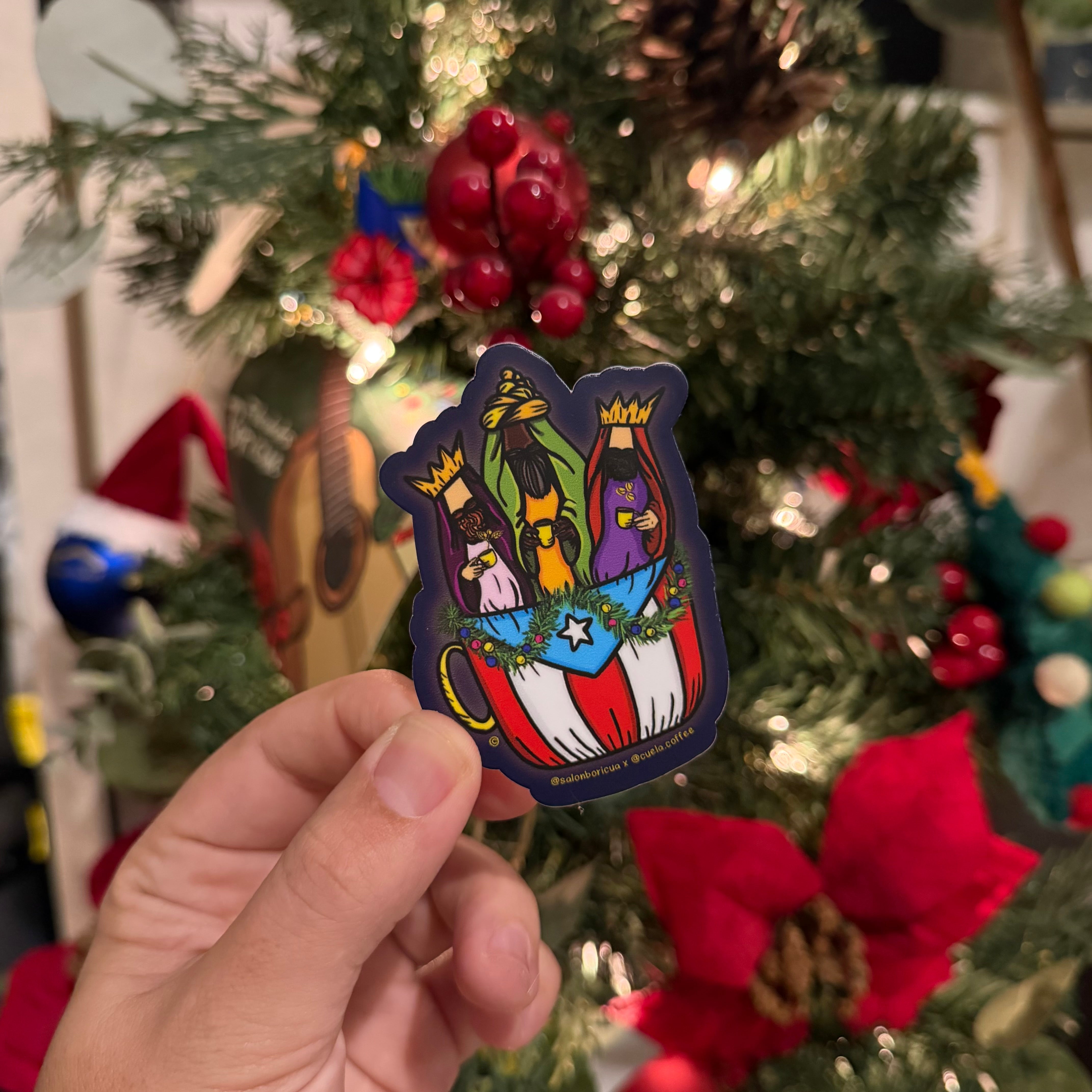 Los Reyes Magos celebran con café - SB x Cuela Limited Edition (Premium Sticker)