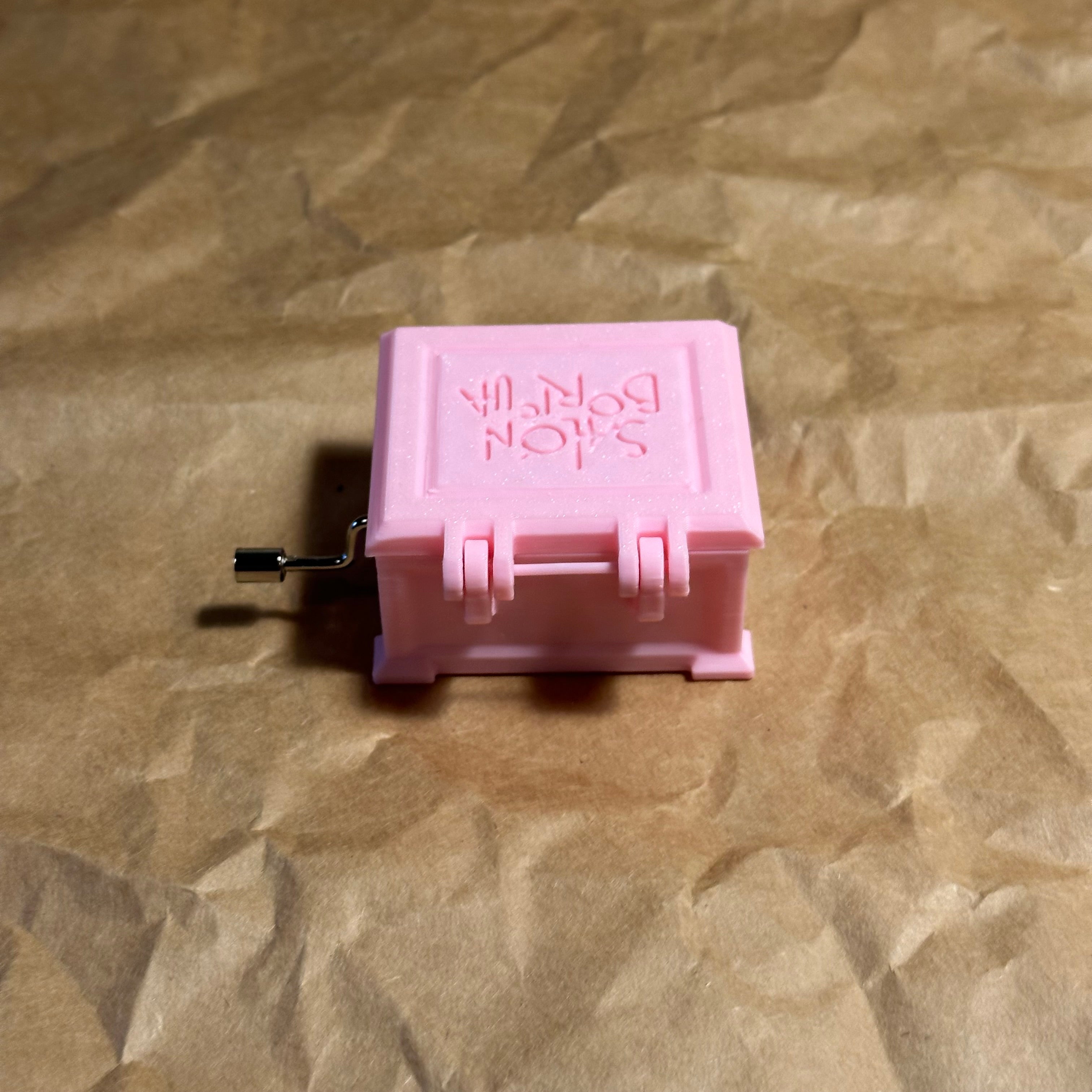 Cajita Musical #7 Rosa - La Borinqueña (Musical Box)