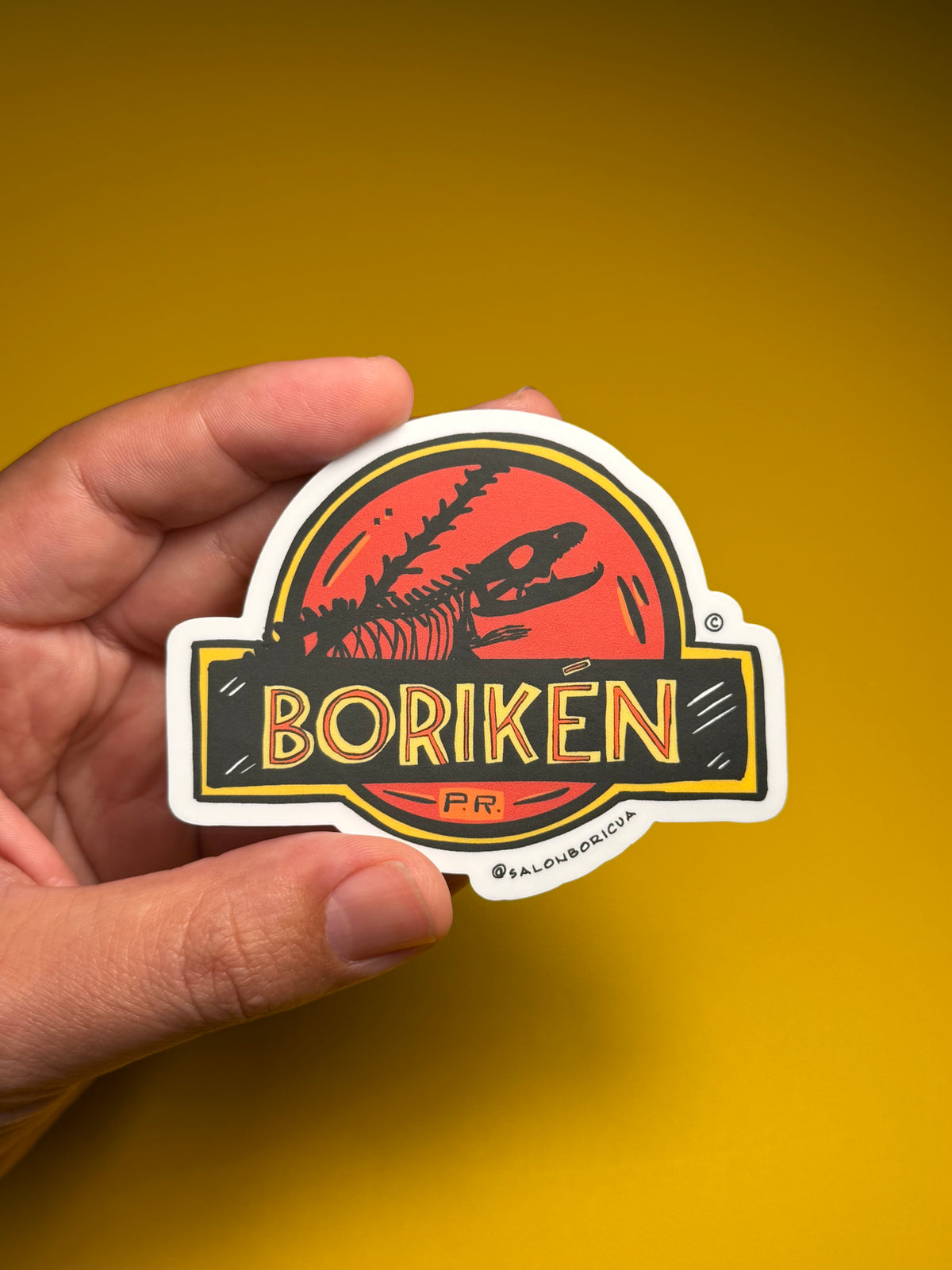 Borikén Jurásico (Premium Sticker)