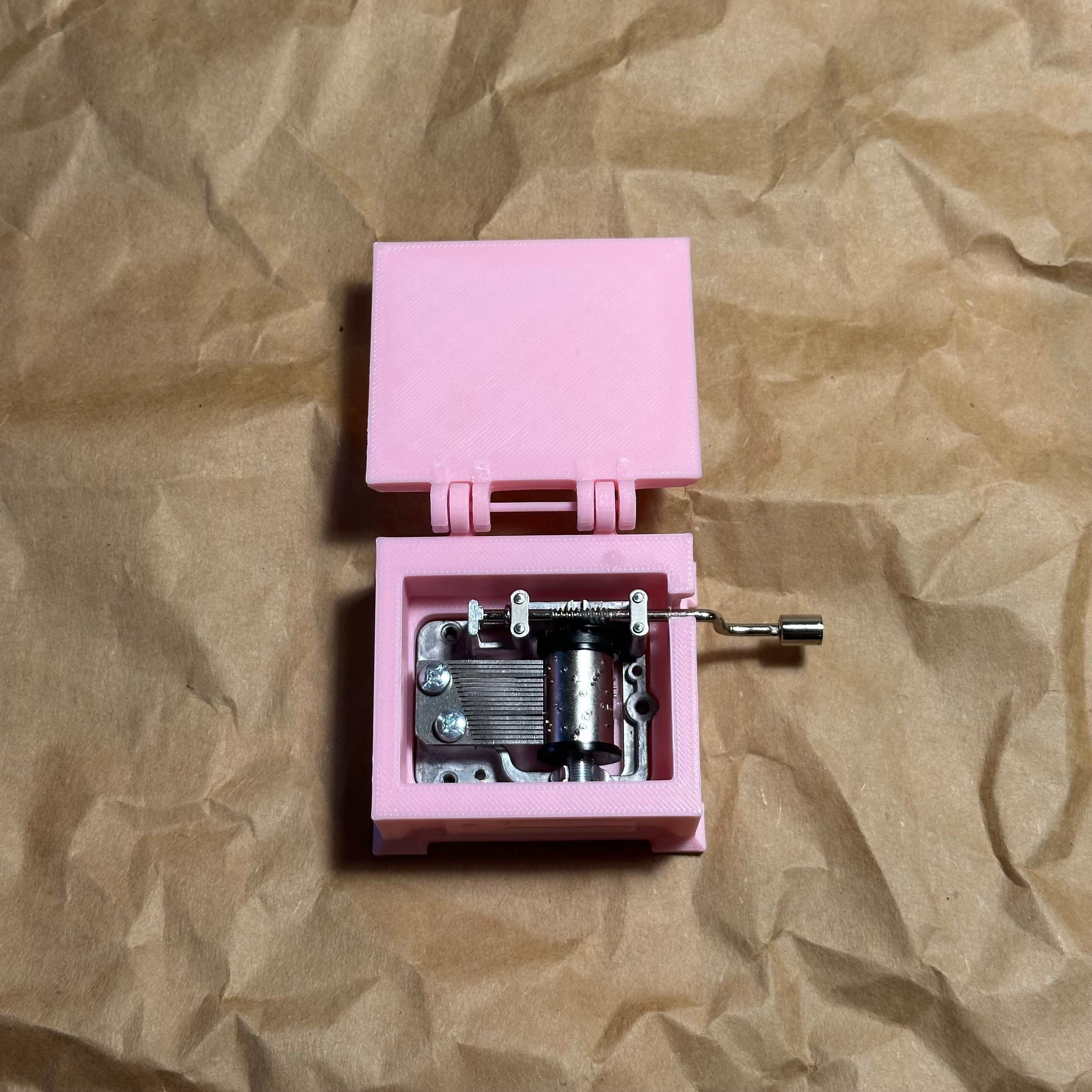 Cajita Musical #7 Rosa - La Borinqueña (Musical Box)