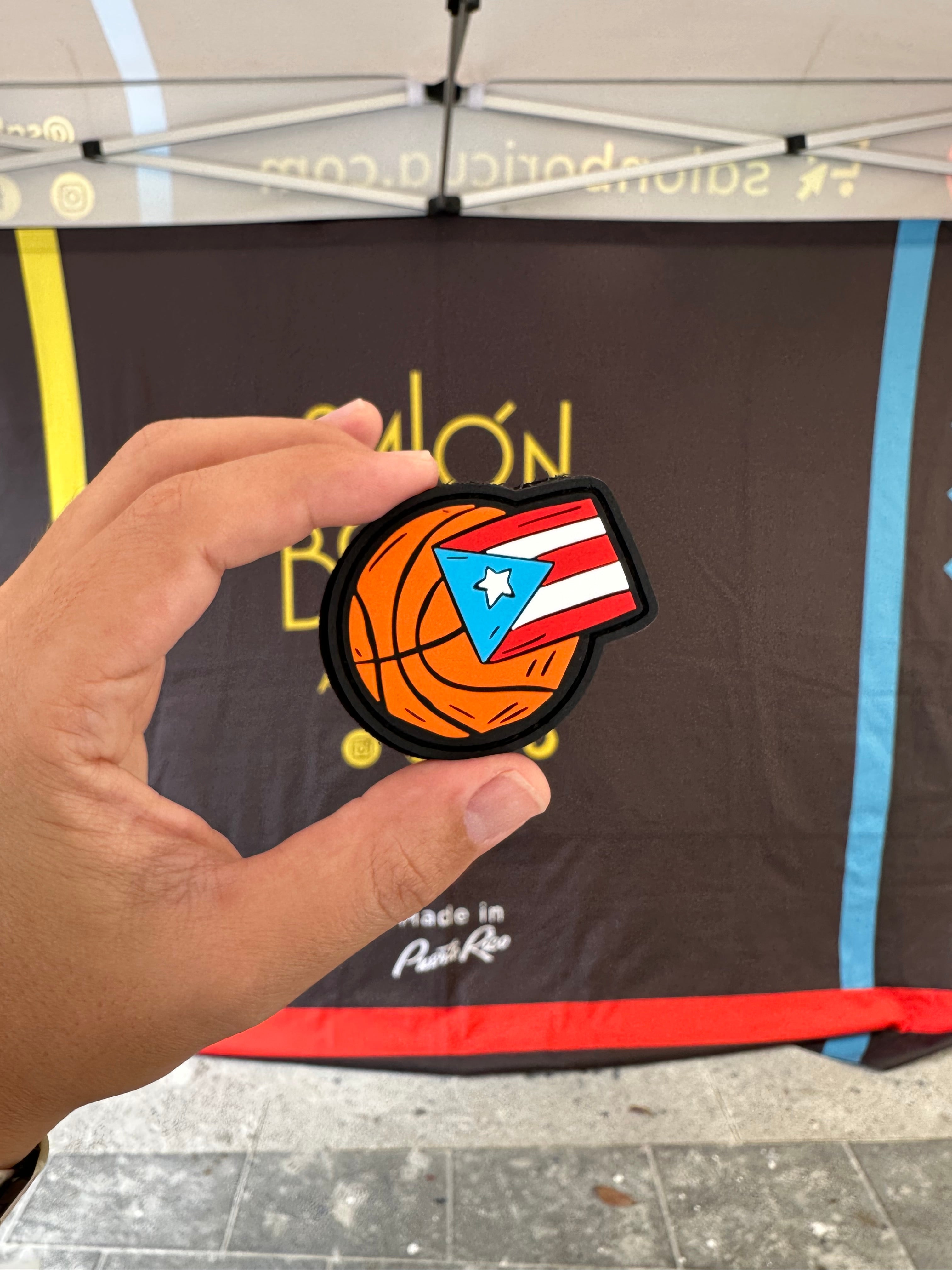 Parcho PVC/Velcro: Bola de Baloncesto / Basketball (Patch)