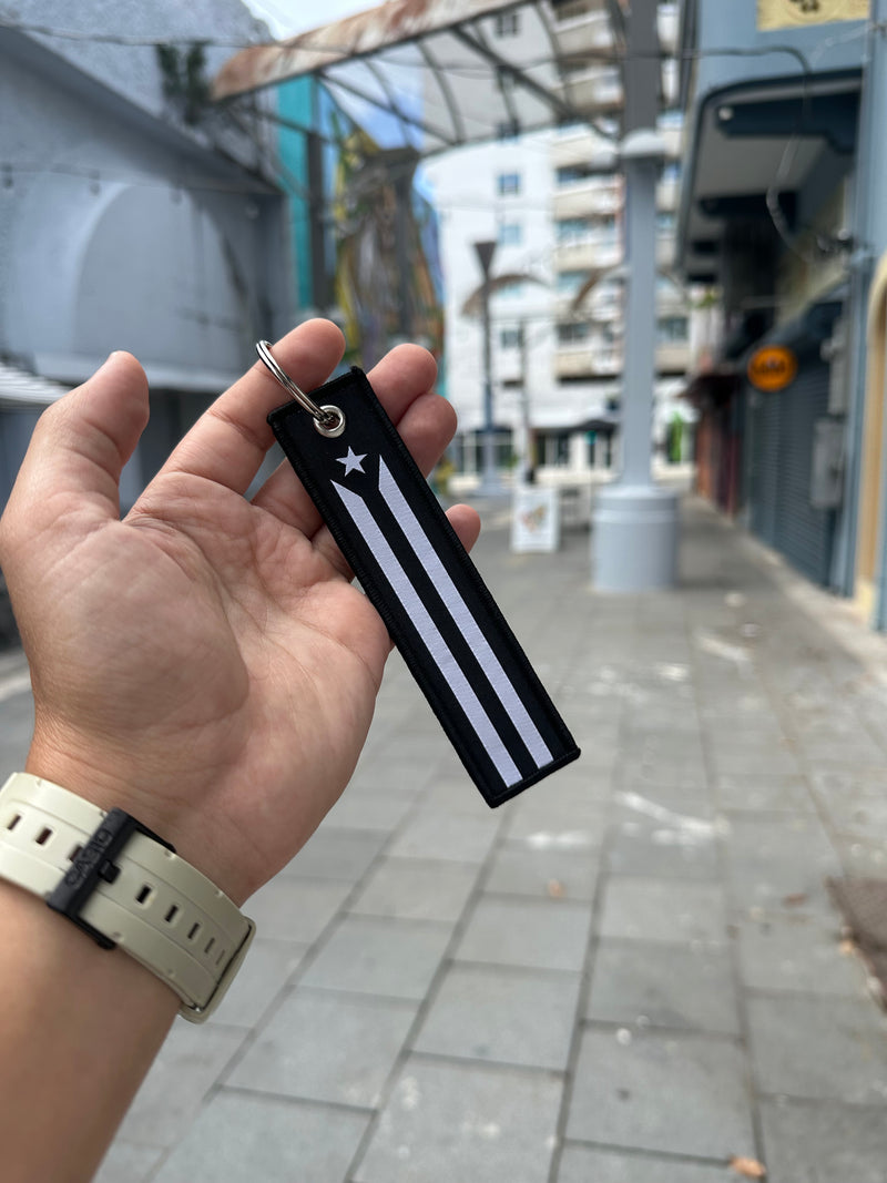Llavero: Puerto Rico Black Resistance Flag (Keytag)