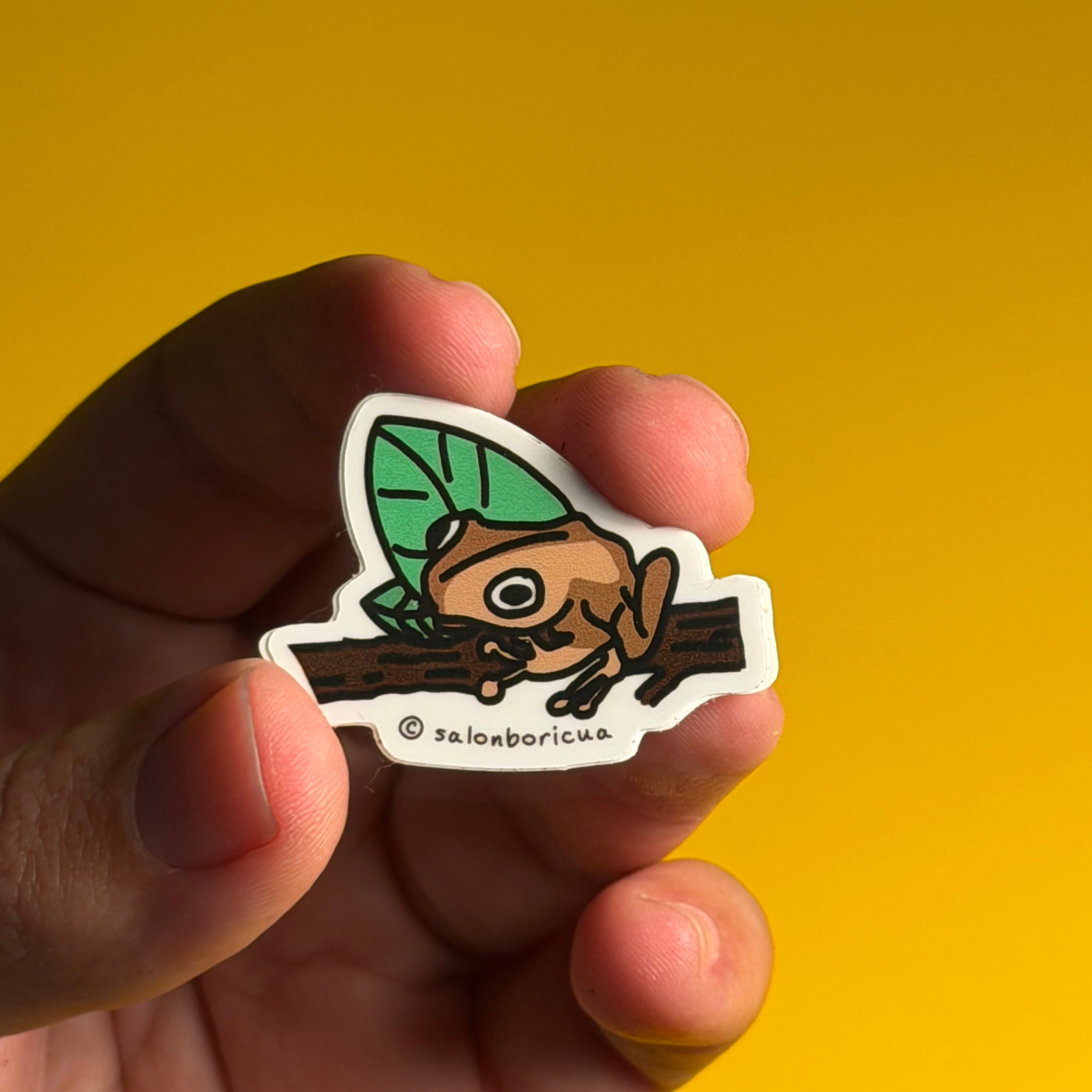 Mini Sticker: Coquí Boricua (Premium Sticker)