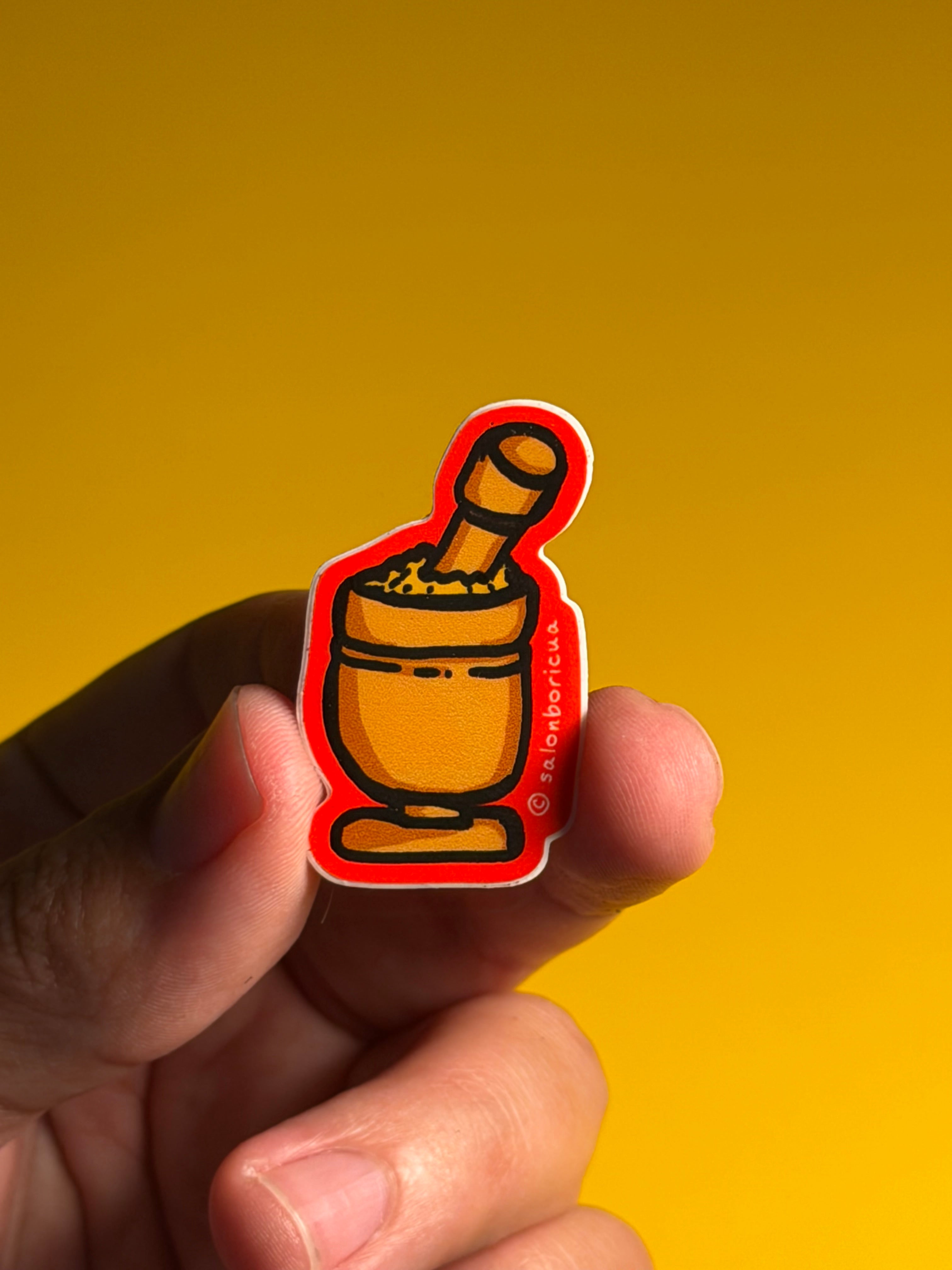 Mini: Mofongo en Pilón (Mini Sticker)