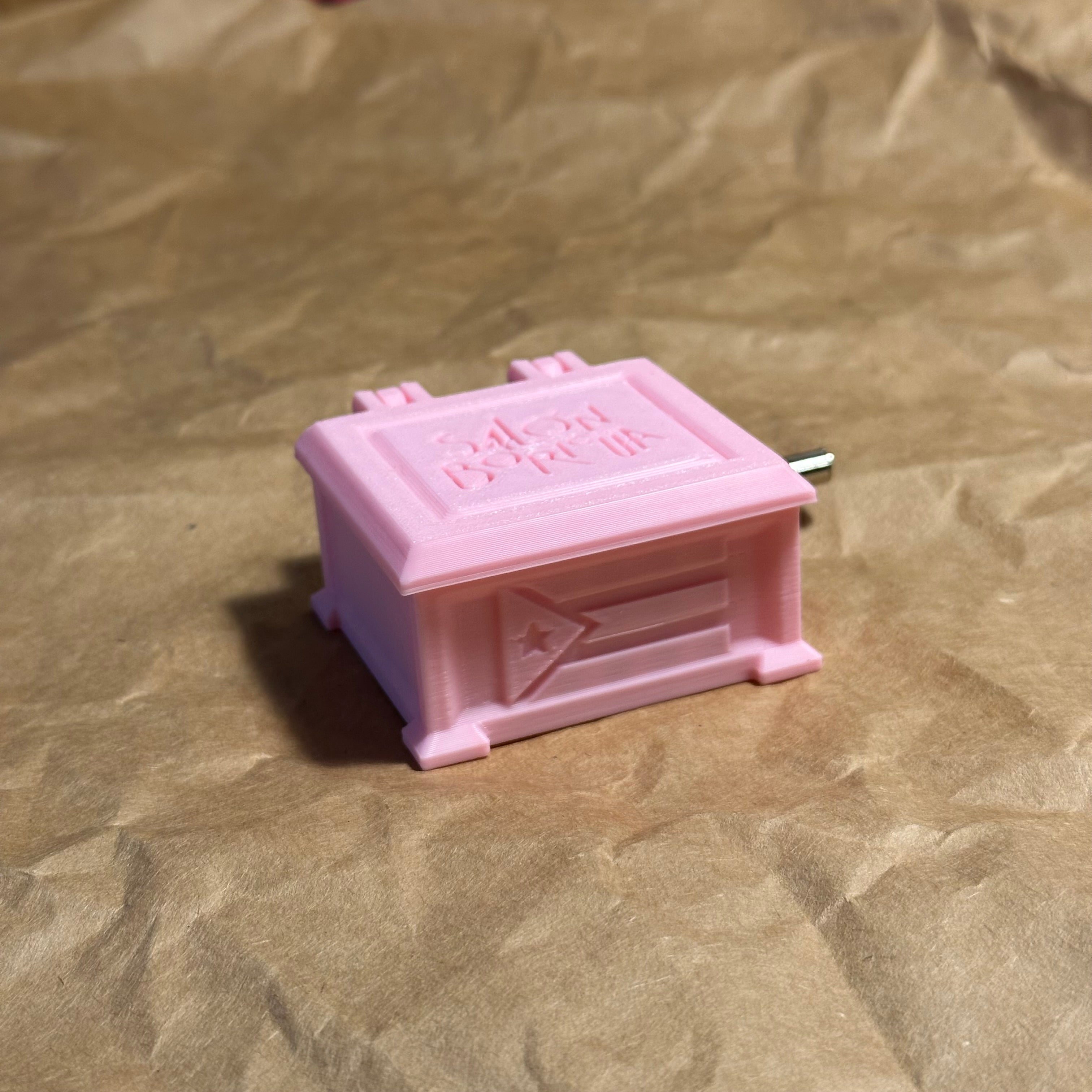 Cajita Musical #7 Rosa - La Borinqueña (Musical Box)