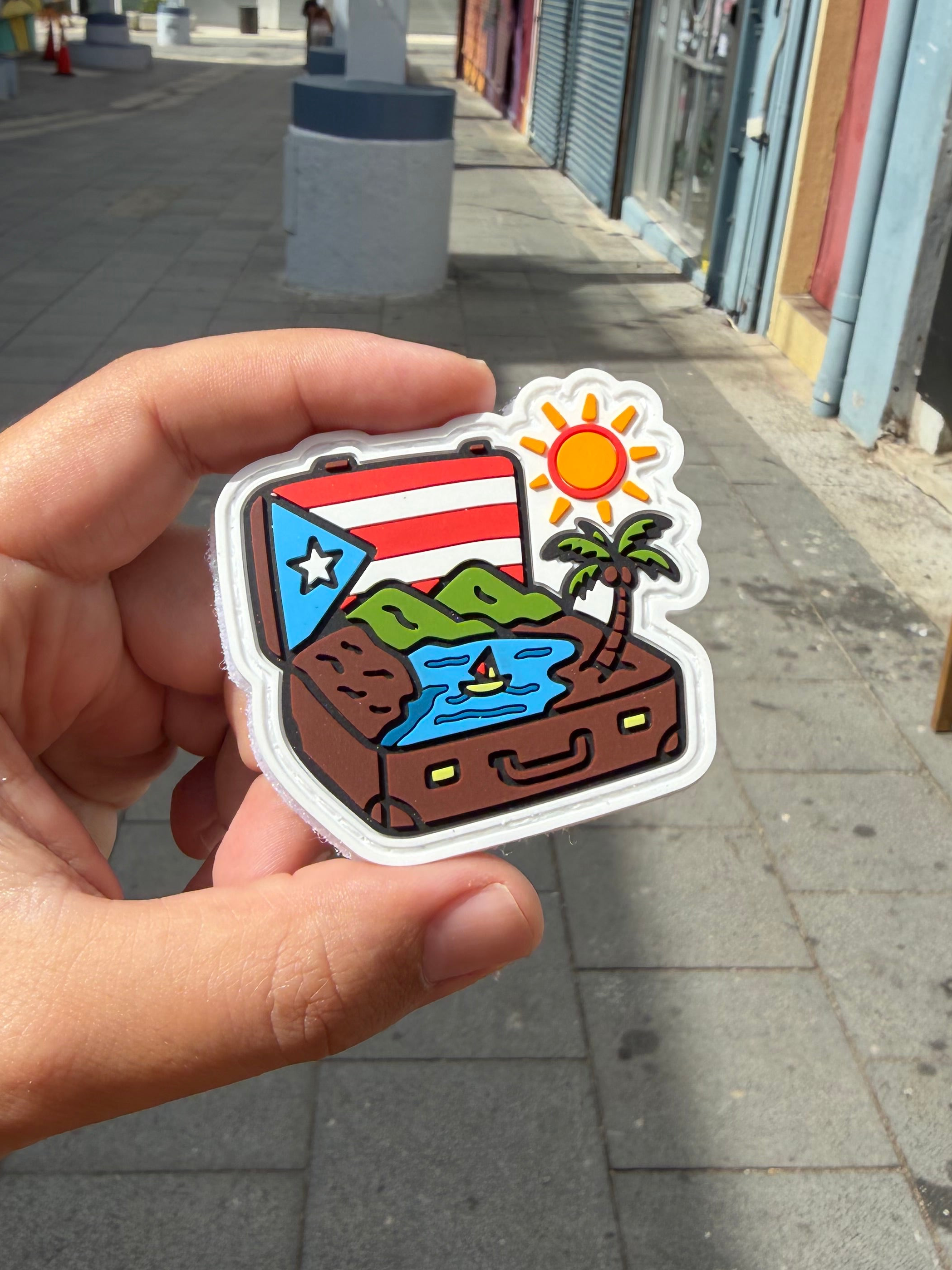 Parcho PVC/Velcro: Mi Maleta Boricua (Patch)
