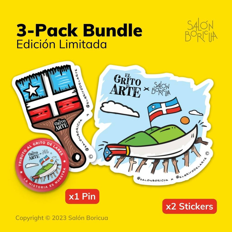 GDA x SB - Brocha de Lares + Grito del Arte 2023 + Pin (3 Bundle Pack) - Limited Edition