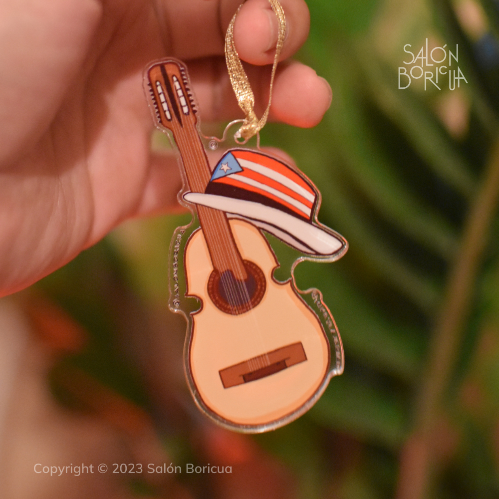 Adorno: Cuatro Puertorriqueño (Acrylic Christmas Ornament)