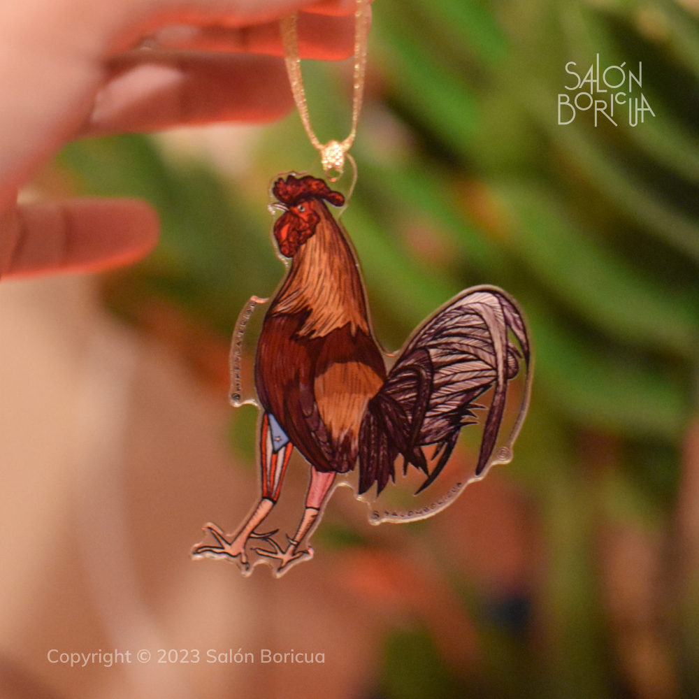 Adorno: Gallo Fino (Acrylic Christmas Ornament)