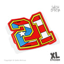 XL Sticker: Bandera - 21 PR (XL Premium Sticker)