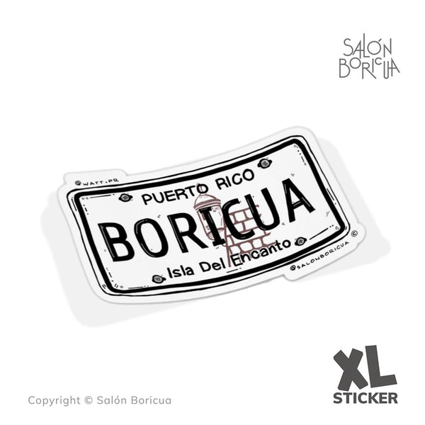 XL Sticker: Tablilla Clásica Boricua (XL Premium Sticker)