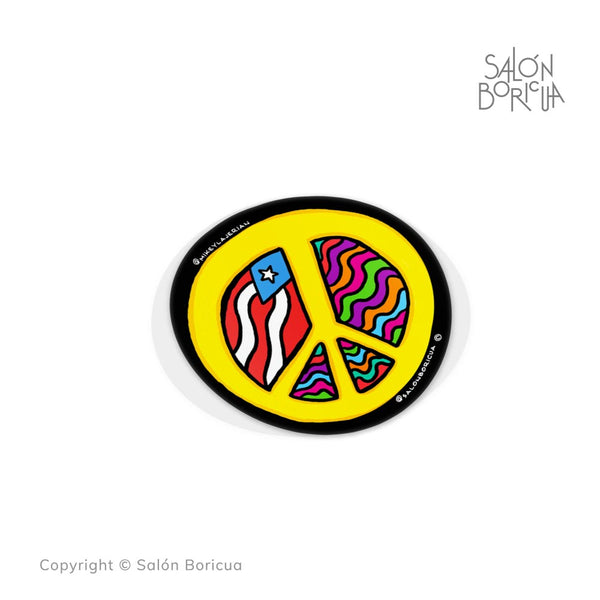 Hippie Peace: PR Rounded (Premium Sticker)