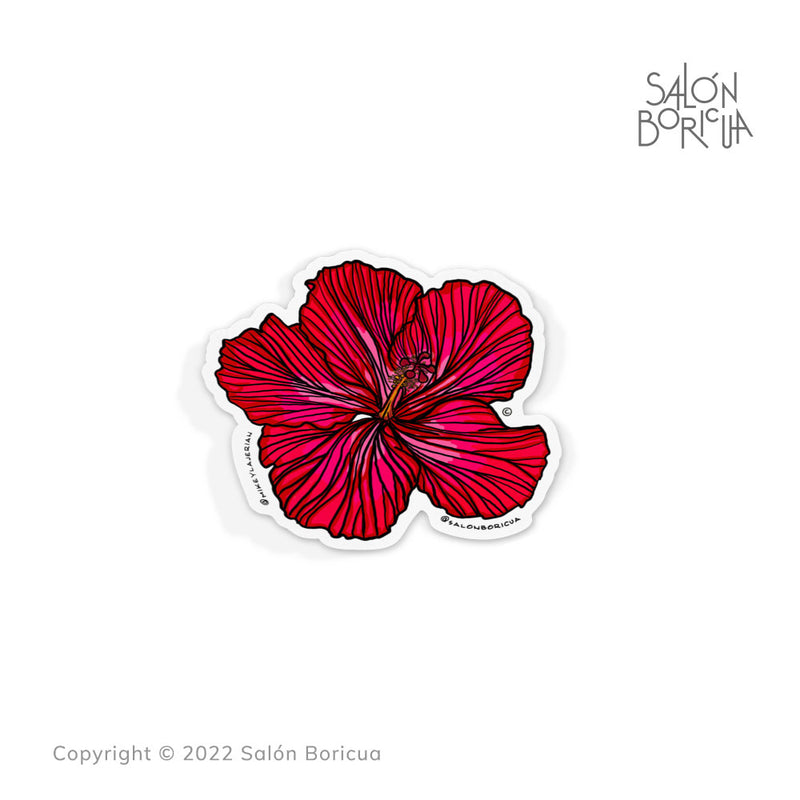 Flor Amapola Roja (Premium Sticker)